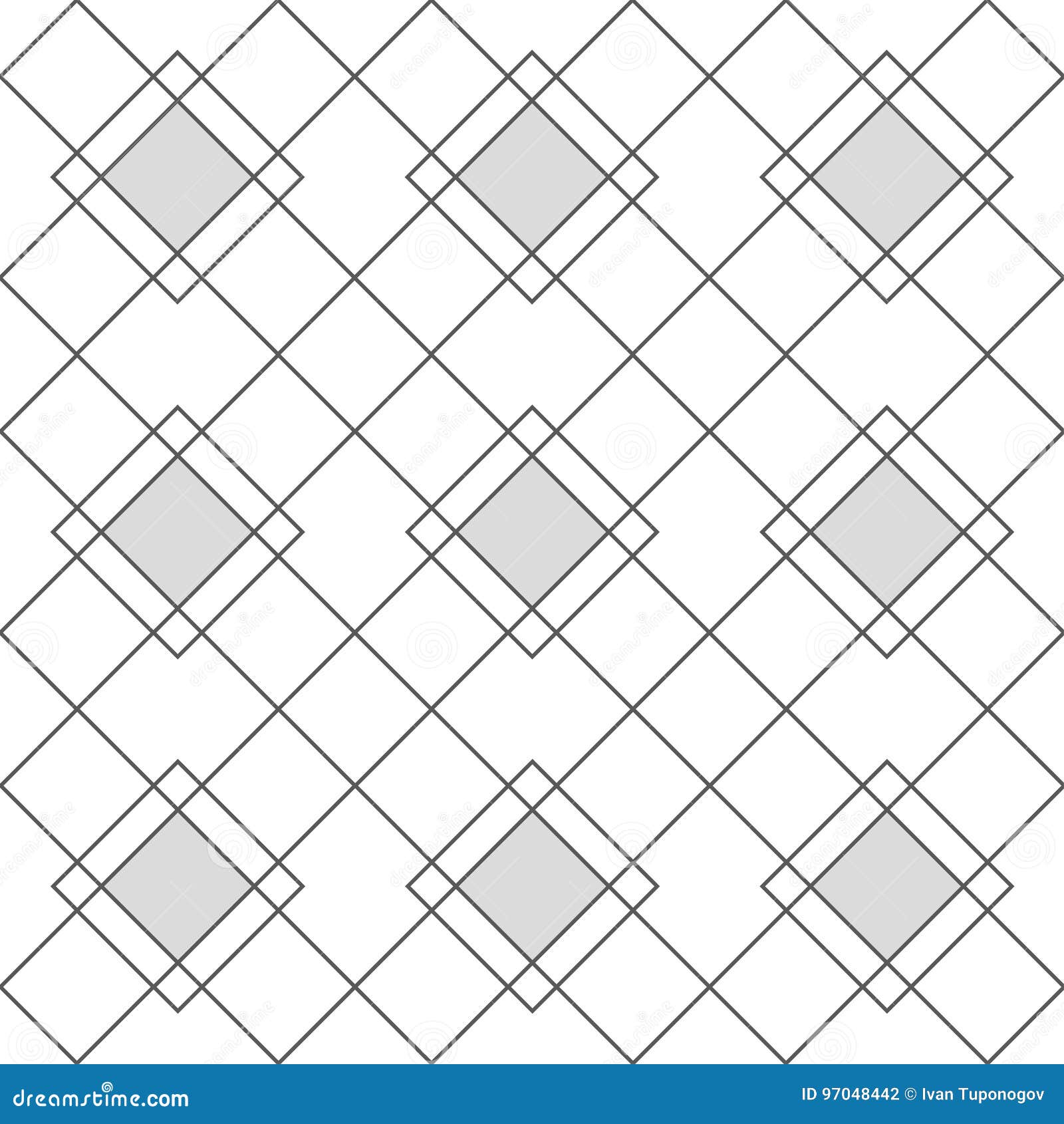 Harlequin Geometric Seamless Patterns. Stock Illustration