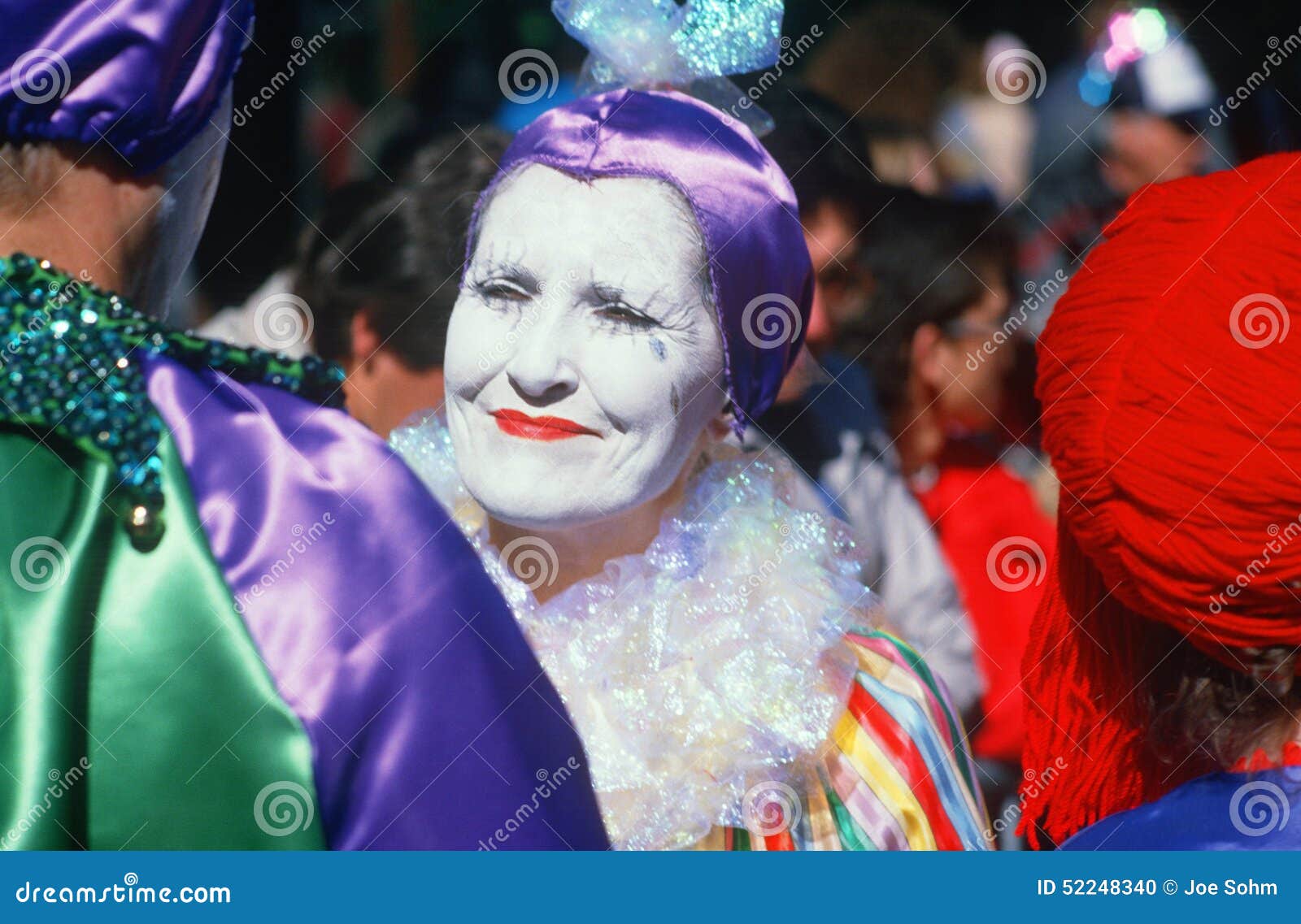 Harlequin at Mardi Gras Festival, New Orleans Editorial Image - Image ...