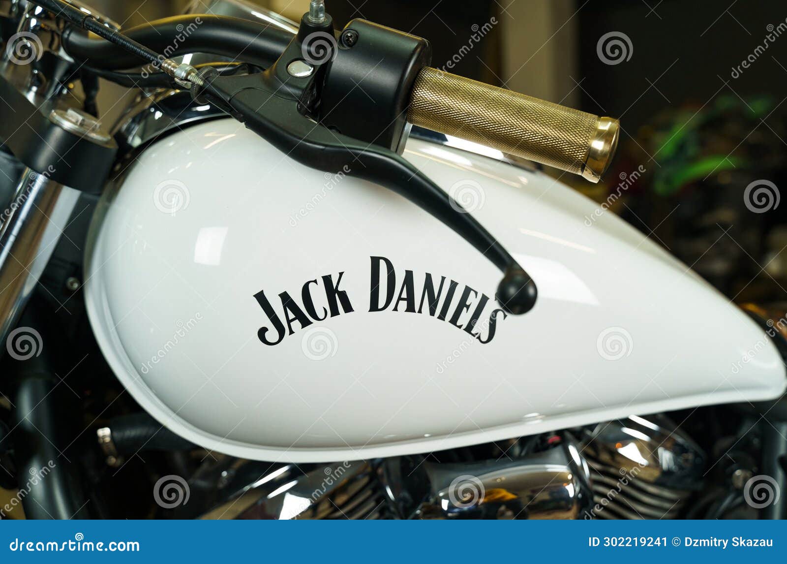 Harley Davidson Bicycle and Jack Daniels Barrel. Editorial Photo ...