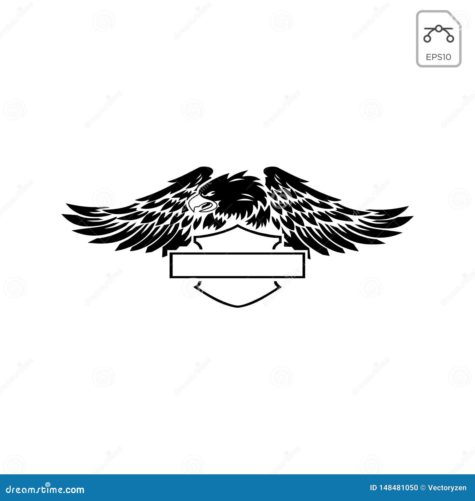 Harley Davidson Emblem Or Icon Abstract Vector Isolated Editorial Image Illustration Of Background Style 148481050
