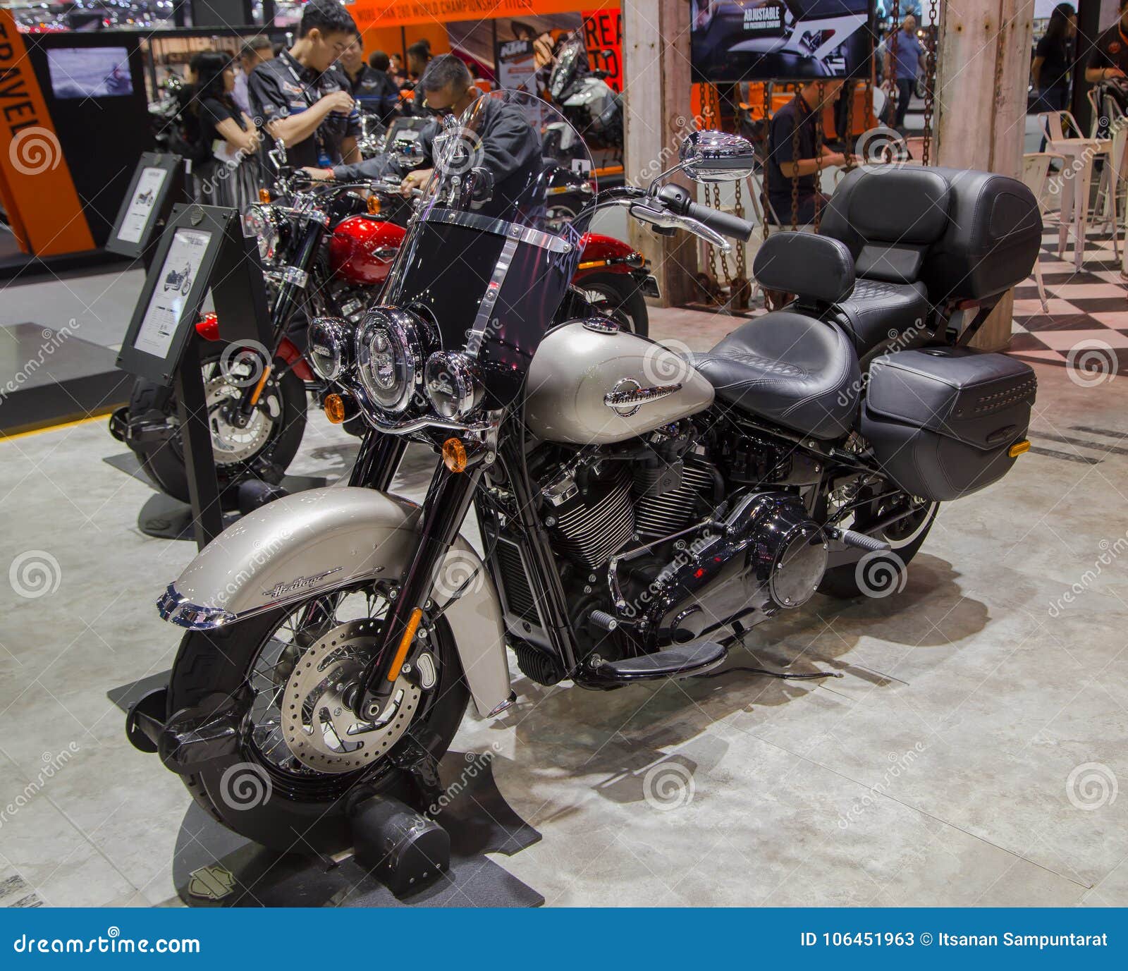 Harley Davidson Heritage Softail Classic 2018 Foto de archivo editorial