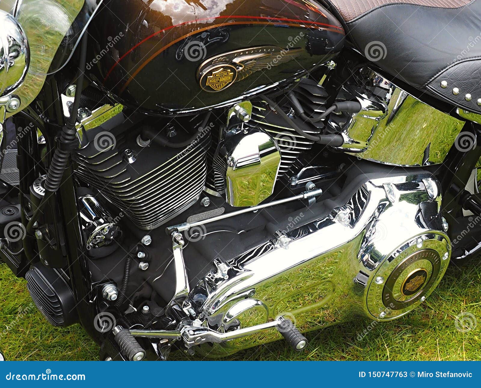 Motorbike Detail Shot,close Up - Harley-Davidson Editorial Stock Photo ...