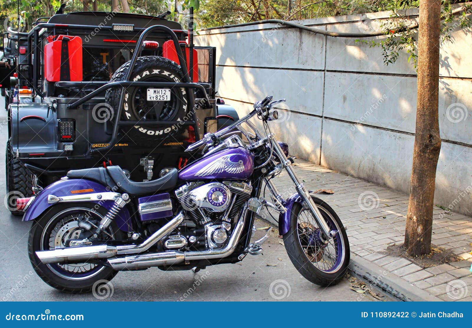 Harley Davidson Super Glide Motorcycle In India Editorial Photography Image Of Heats Love 110892422