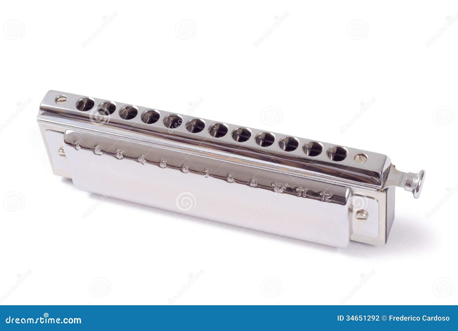 Harmonica chromatique photo stock. Image du soufflement - 34651292