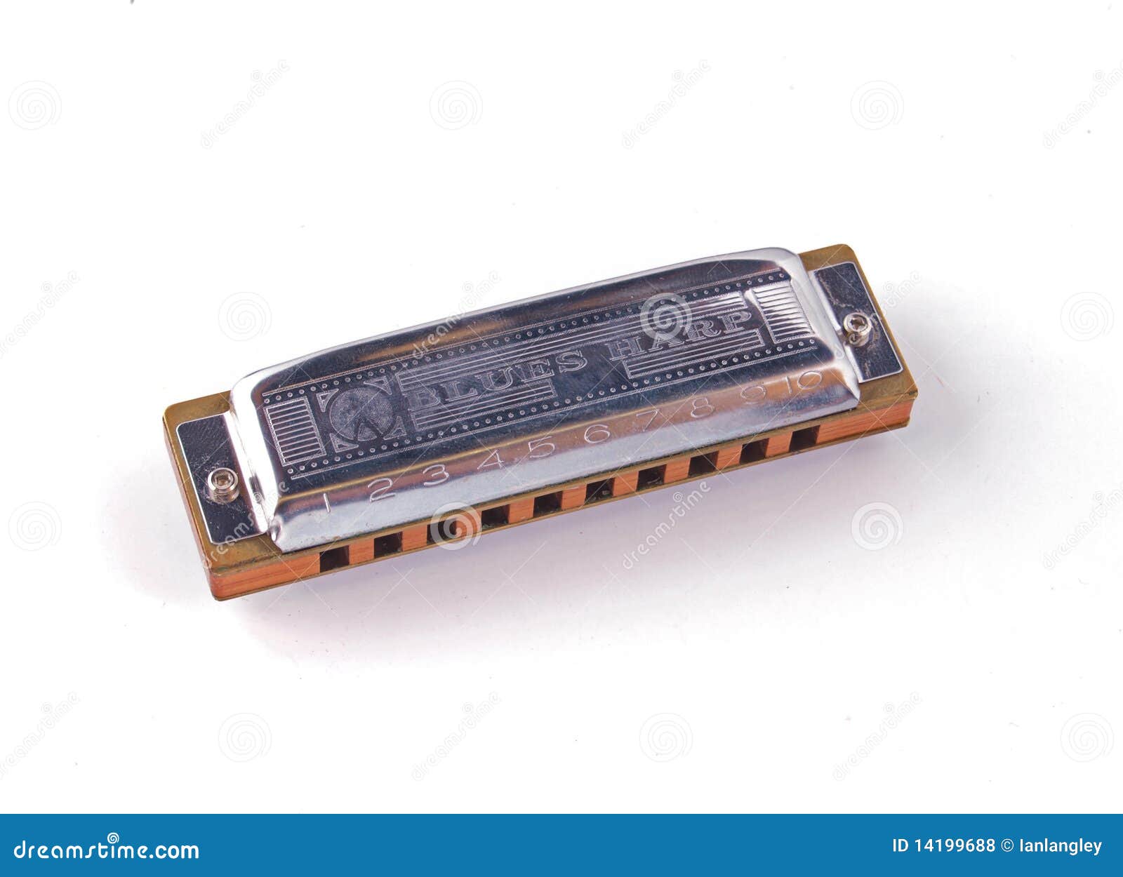 Harmonica or mouth organ stock photo. Image of notes 14199688