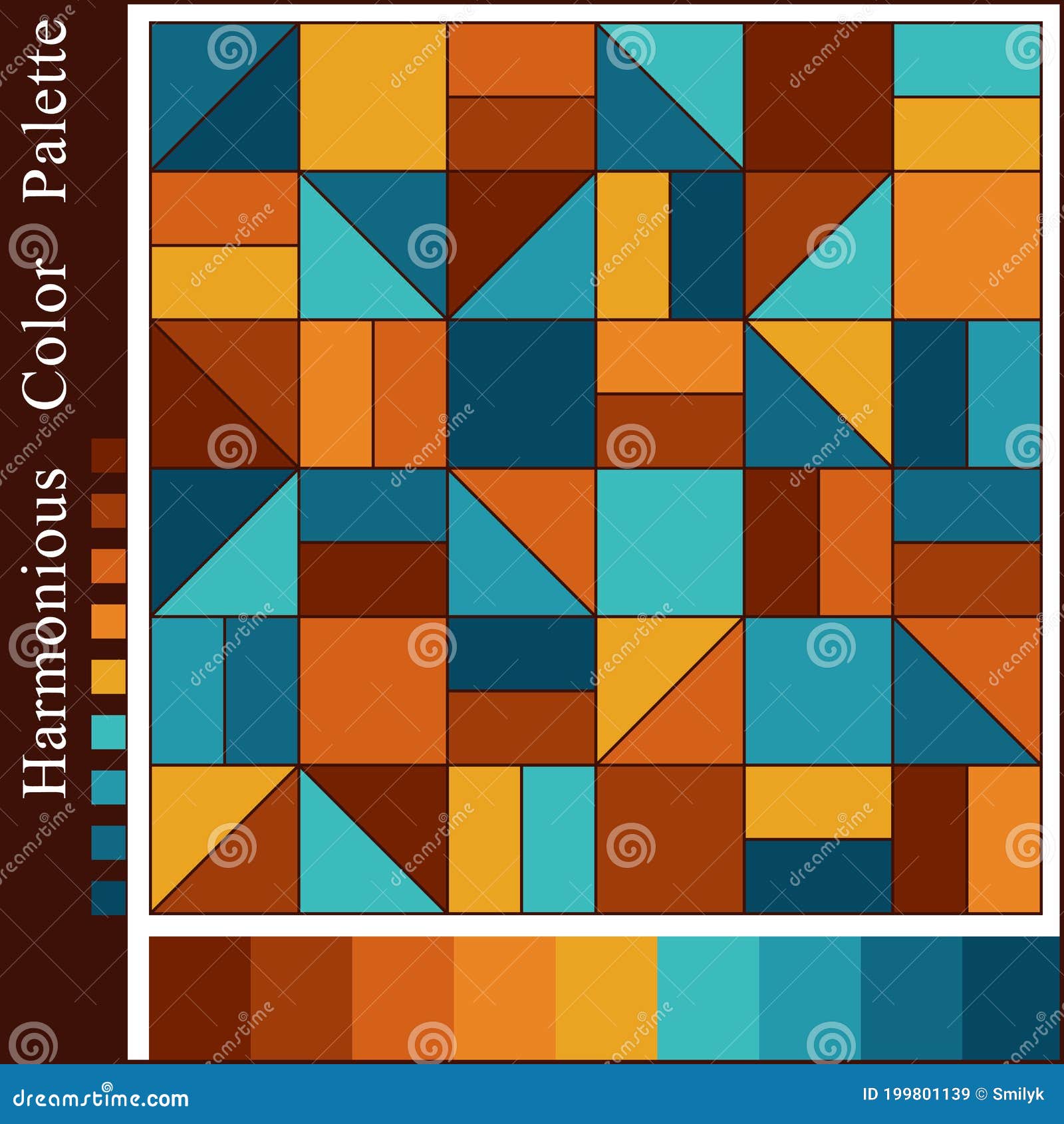 Harmonious Color Palettes For Design Vector Illustration