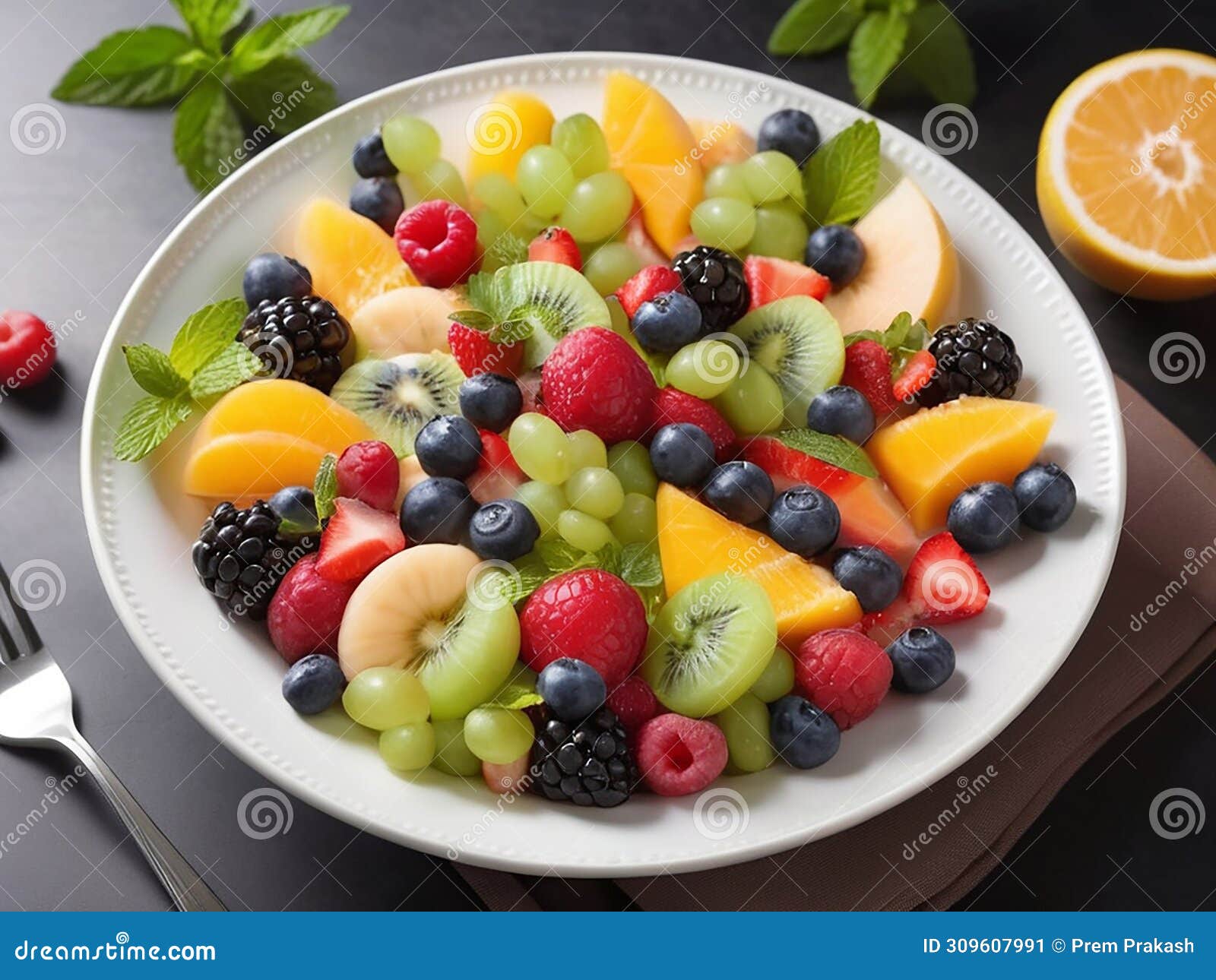 harmony of flavors: professionally styled fruit salad for epicurean delight