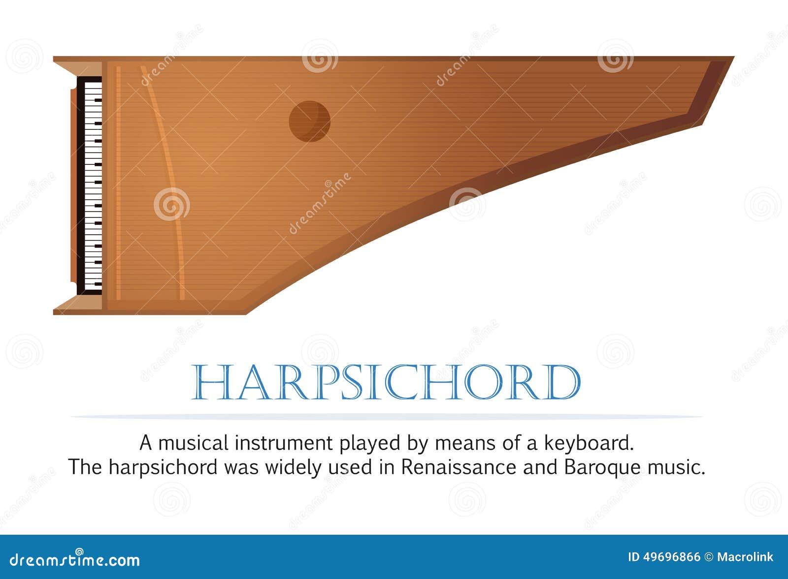 Harpsichord stock vector. Illustration of equipment, musical 49696866