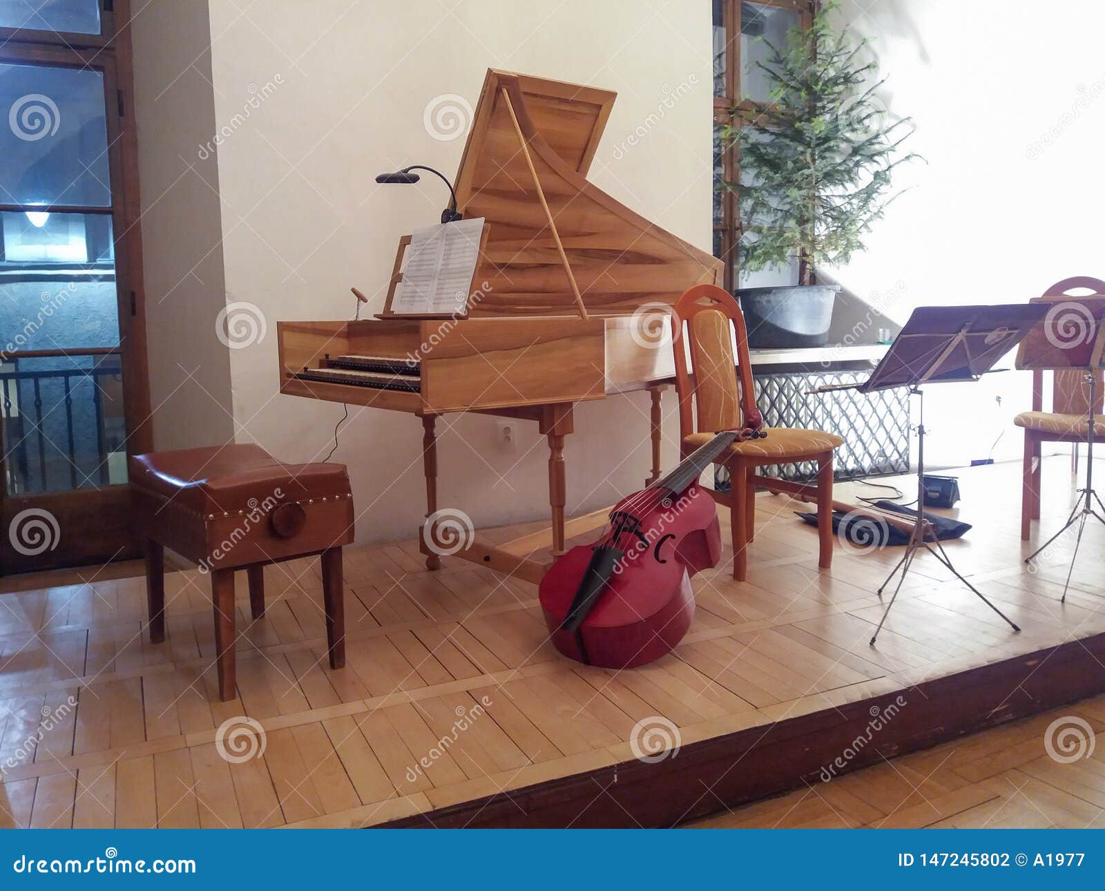 Harpsichord and Viola Da Gamba Stock Photo Image of instrument, live