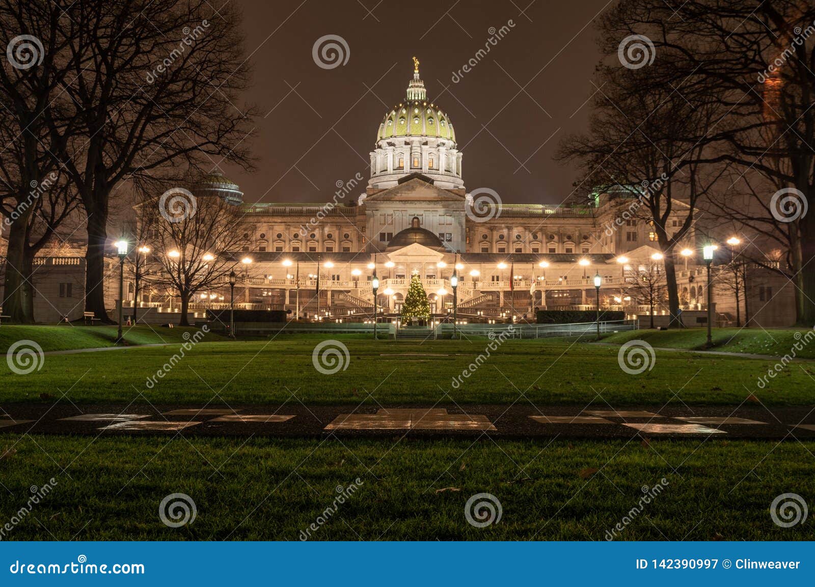 Harrisburgh State Capital from Soldiers Grove Stock Image Image of winter, harrisburg 142390997
