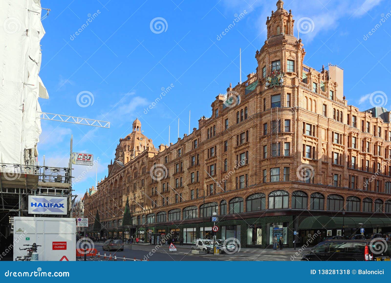 Harrods Londres foto de archivo editorial. Imagen de lujo 138281318