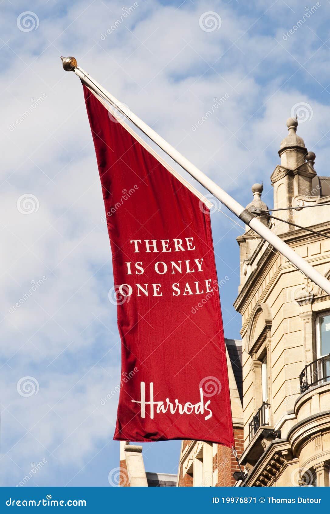 Harrods sale flag editorial photo. Image of seasonal 19976871