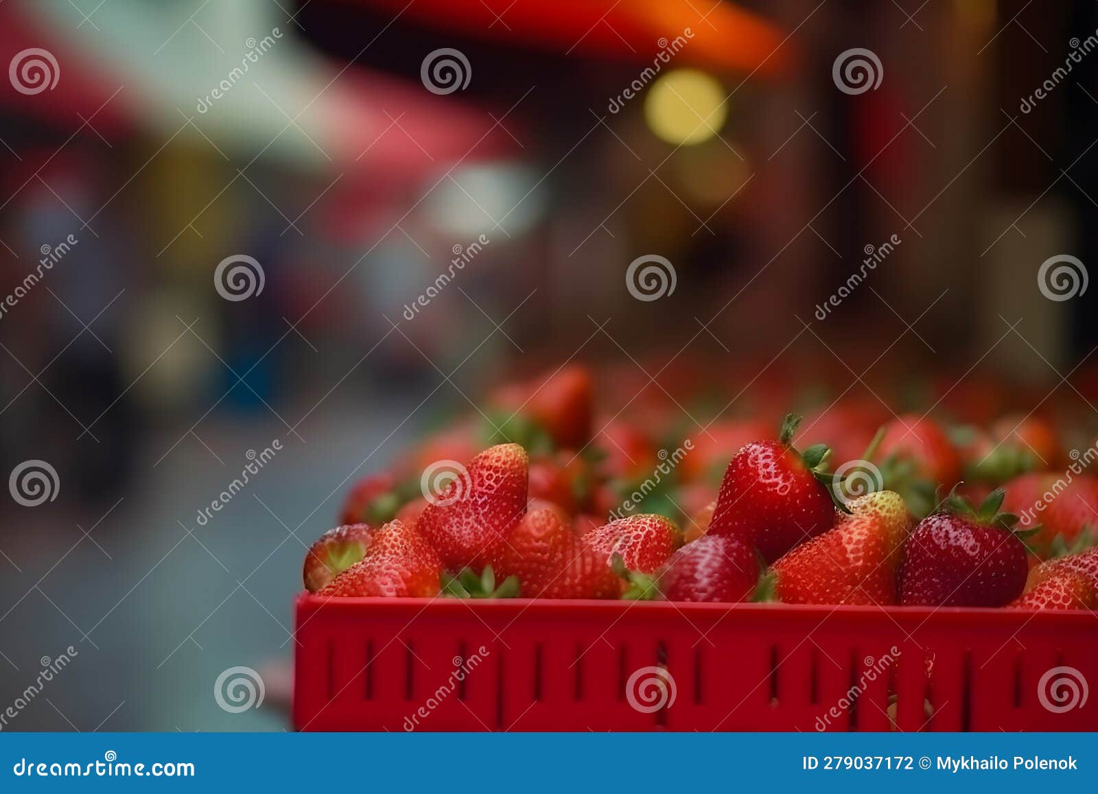 Harvest Strawberries. Packing Strawberries in Boxes for Sale Stock
