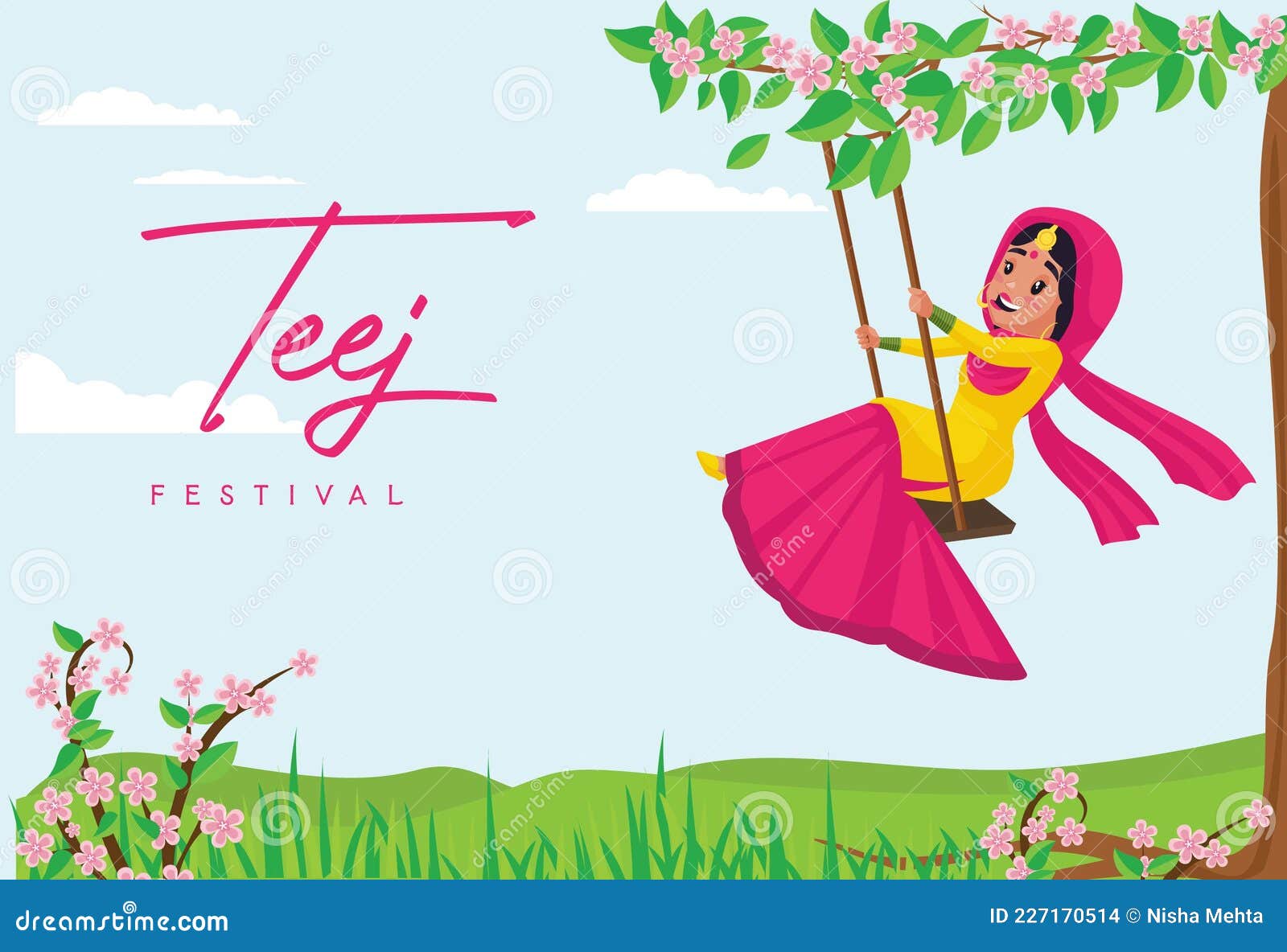 Festival Teej Stock Illustrations – 1,807 Festival Teej Stock  Illustrations, Vectors & Clipart - Dreamstime