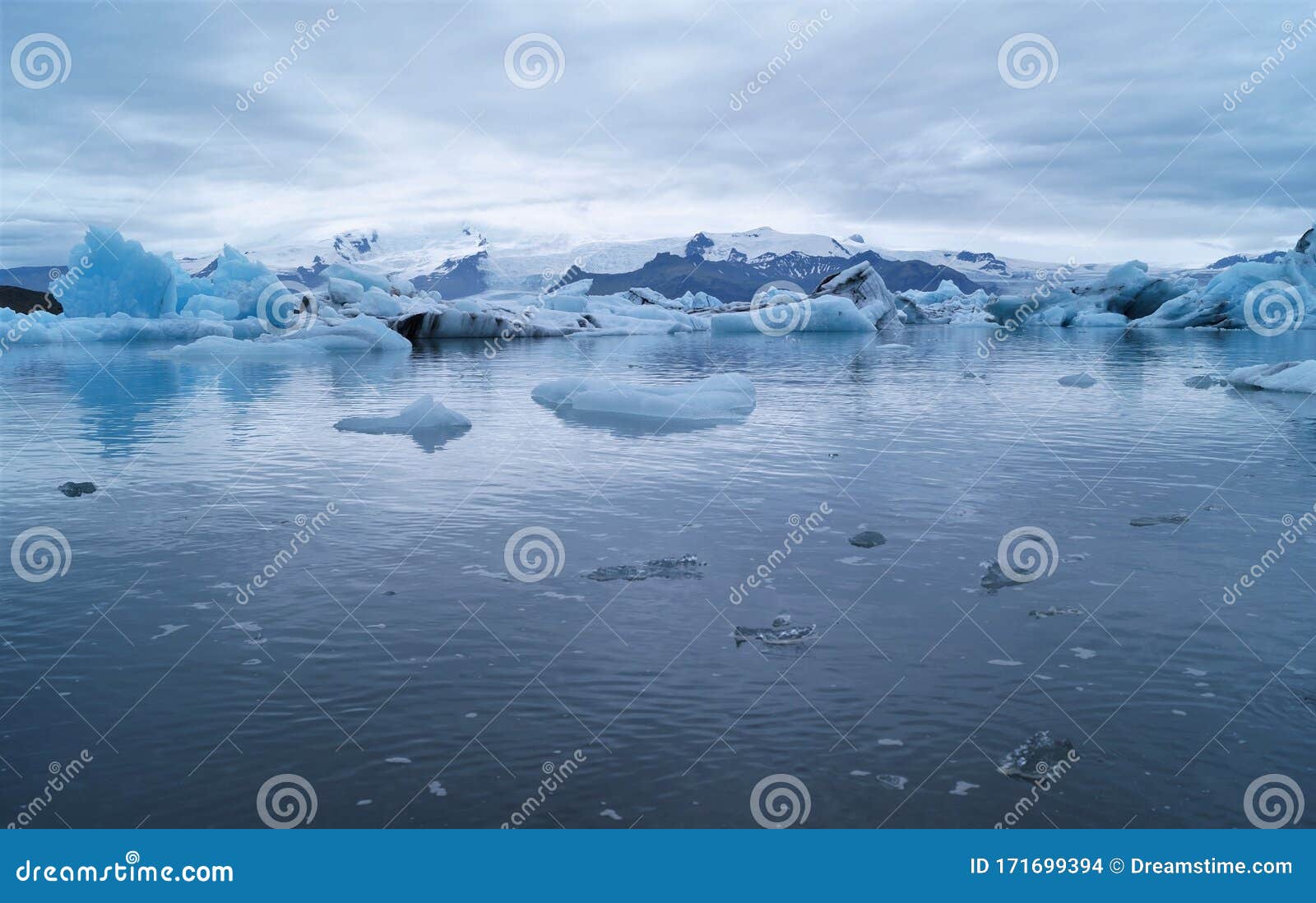 Calm, Water, Ice, Harmony it is Iceland! Stock Photo Image of