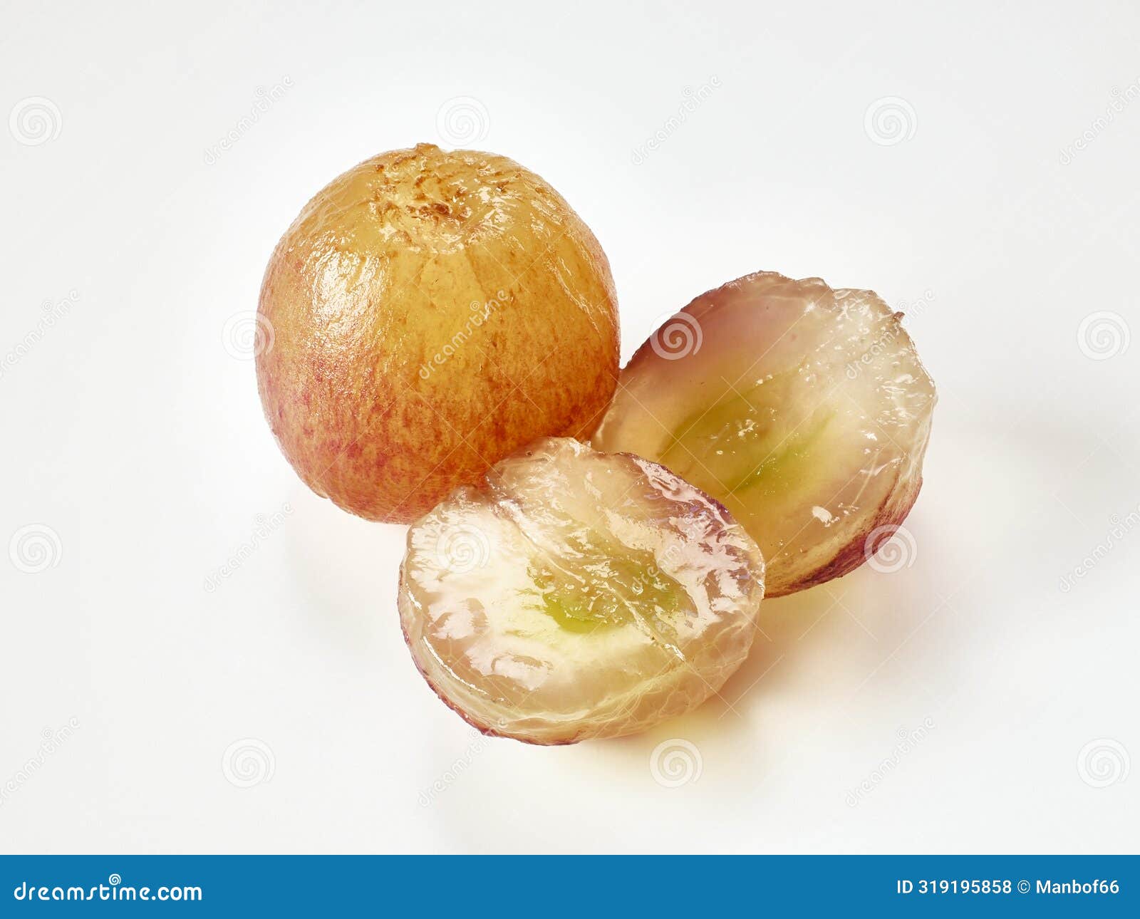 pione grapes on white background