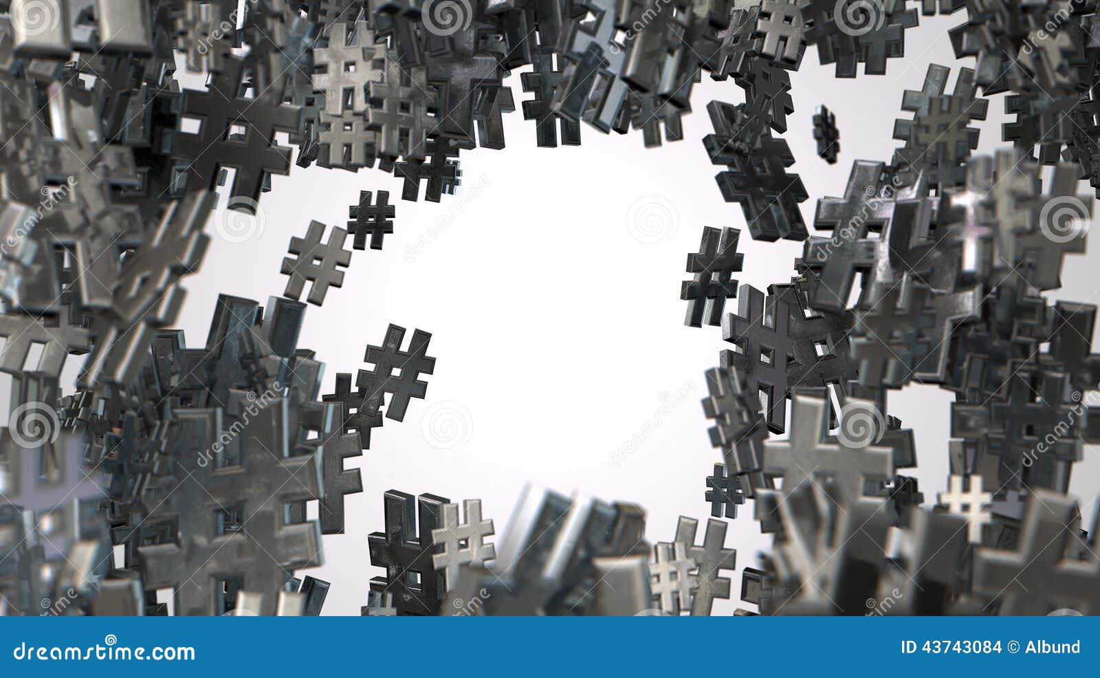 Hashtag Collection stock photo. Image of metal, network 43743084