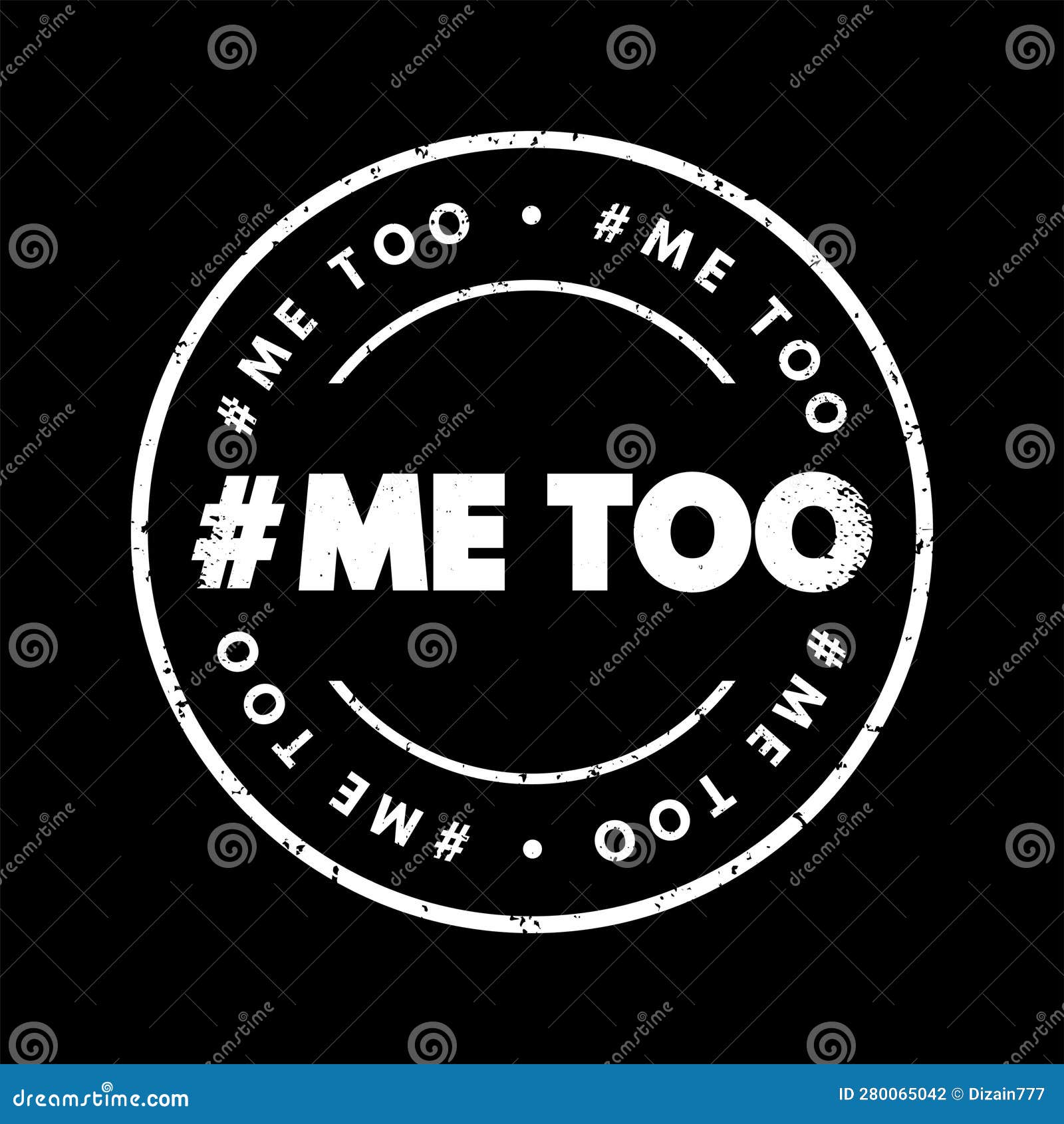 hashtag me too text stamp, concept background