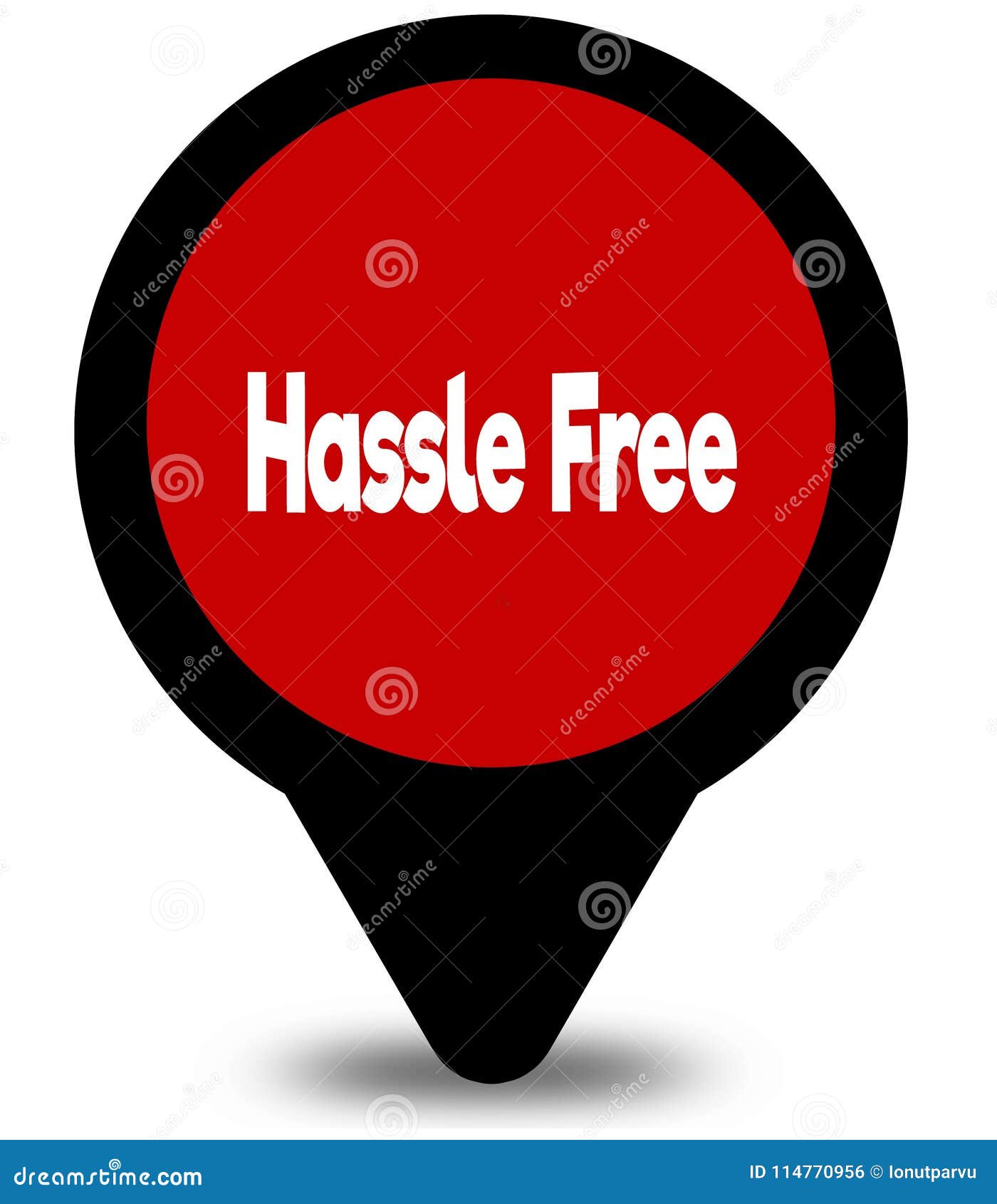 hassle free on red location pointer 
