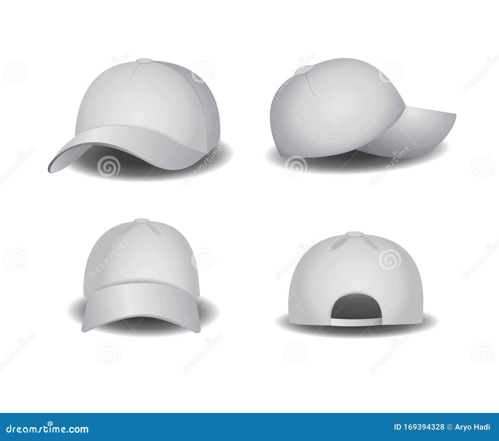 Download Hat Baseball Cap White Blank Mockup Template Editable ...