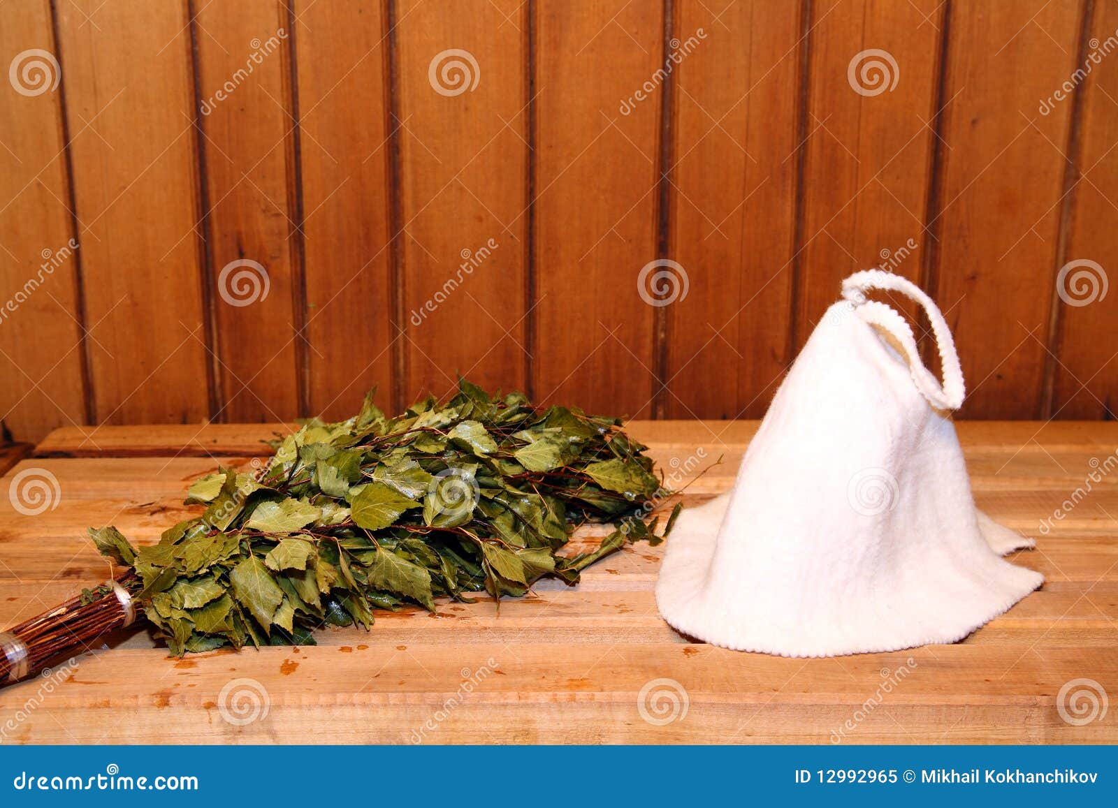 Hat and Broom in Russian Bathhouse Stock Image Image of lifestyle