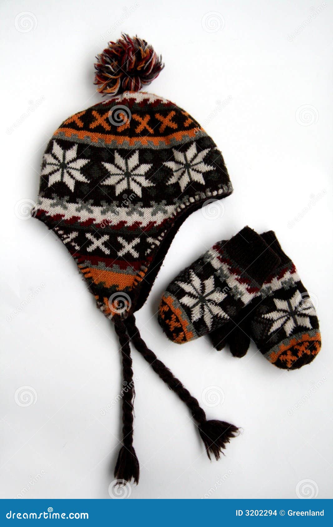 Hat, cap and Gloves stock photo. Image of white, wool 3202294