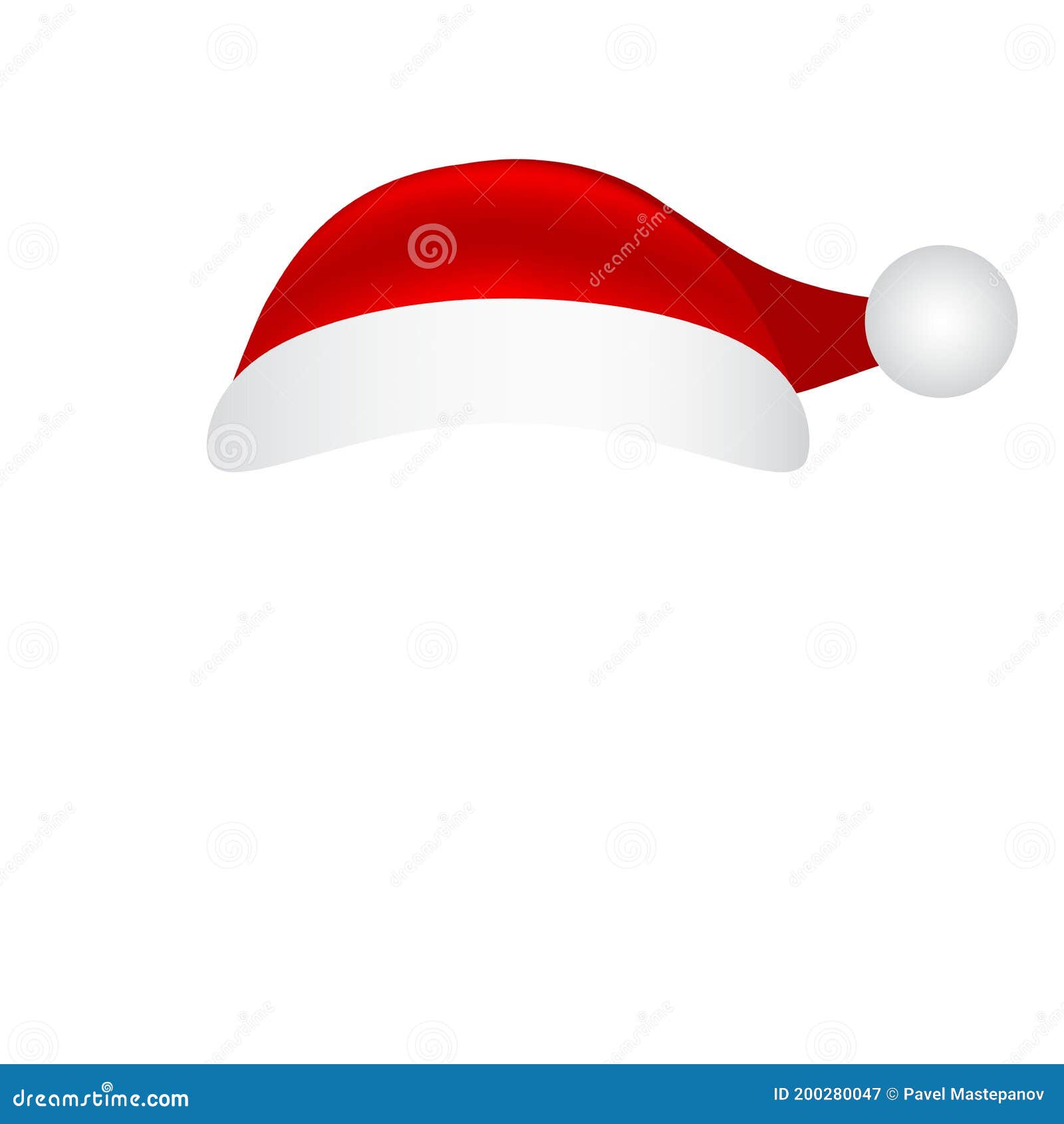 Download Hat Cap Santa Claus On A White Background. Mockup ...