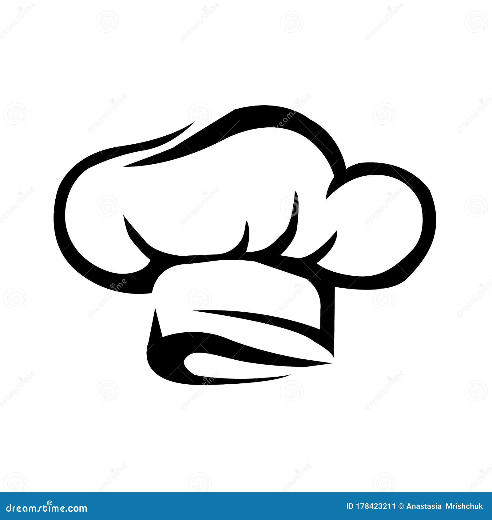 Hat for Chef Kitchens Hat Icon Isolated on White Background. Vector