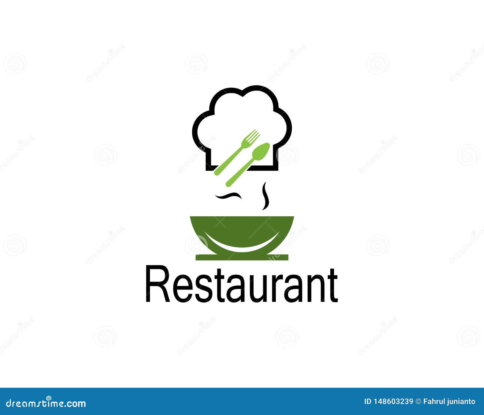 Hat chef logo template stock vector. Illustration of drawing - 148603239