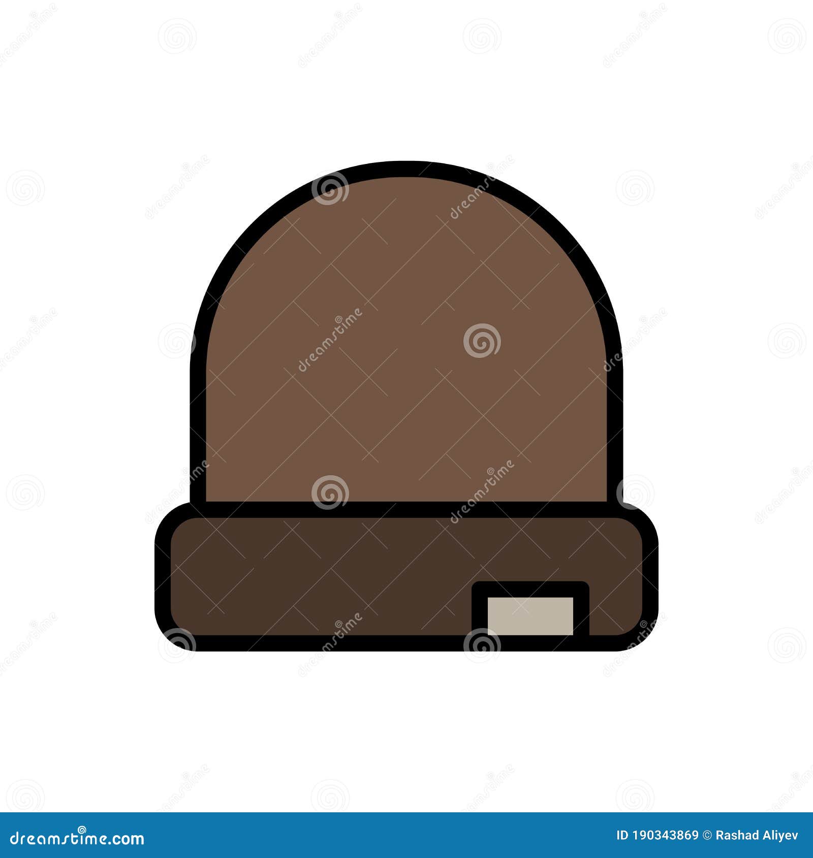 Hat, Clothes Icon. Simple Color with Outline Vector Elements of Hipster ...