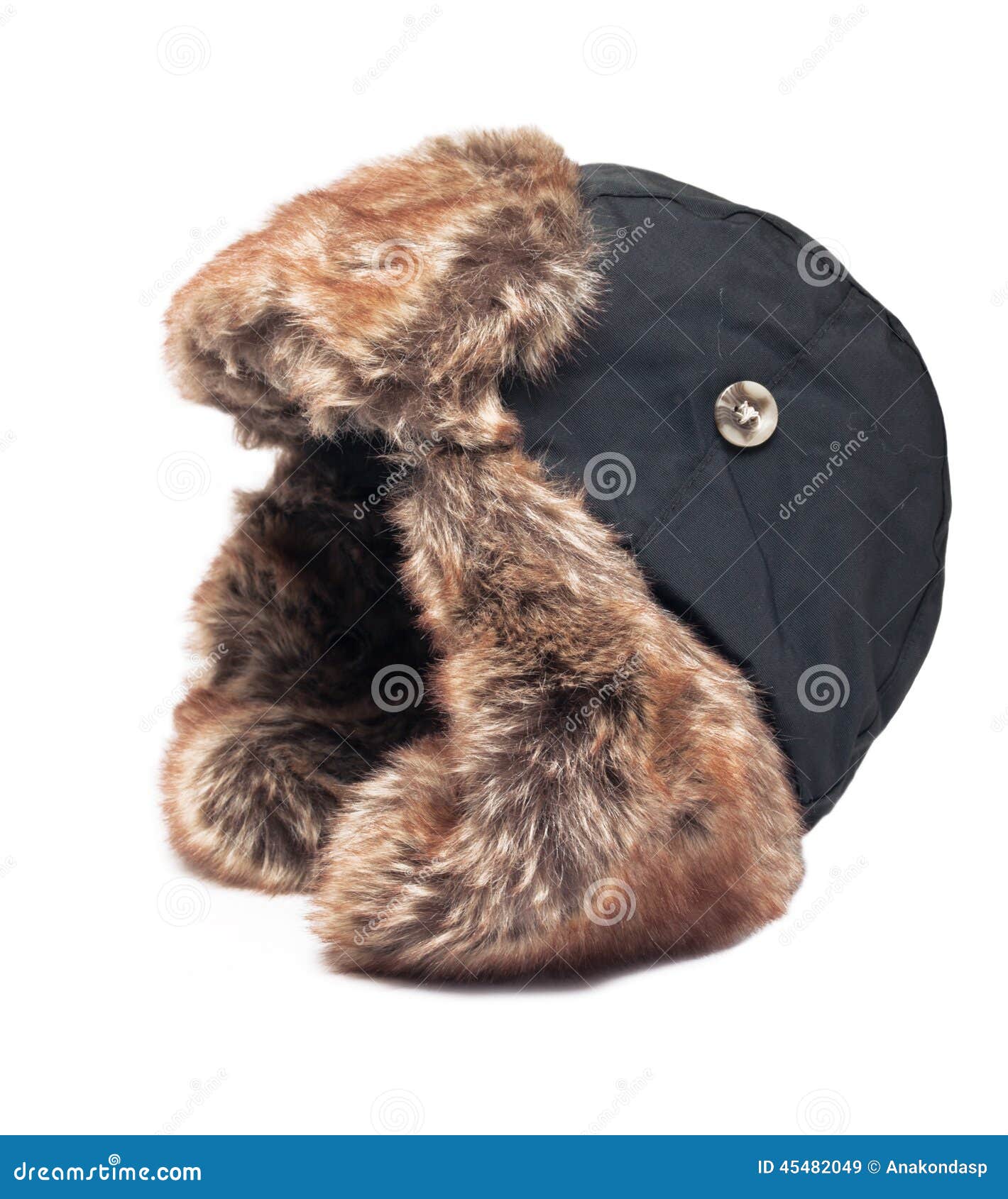 Hat with Ear Flaps Isolated Stock Image Image of garment, horse 45482049