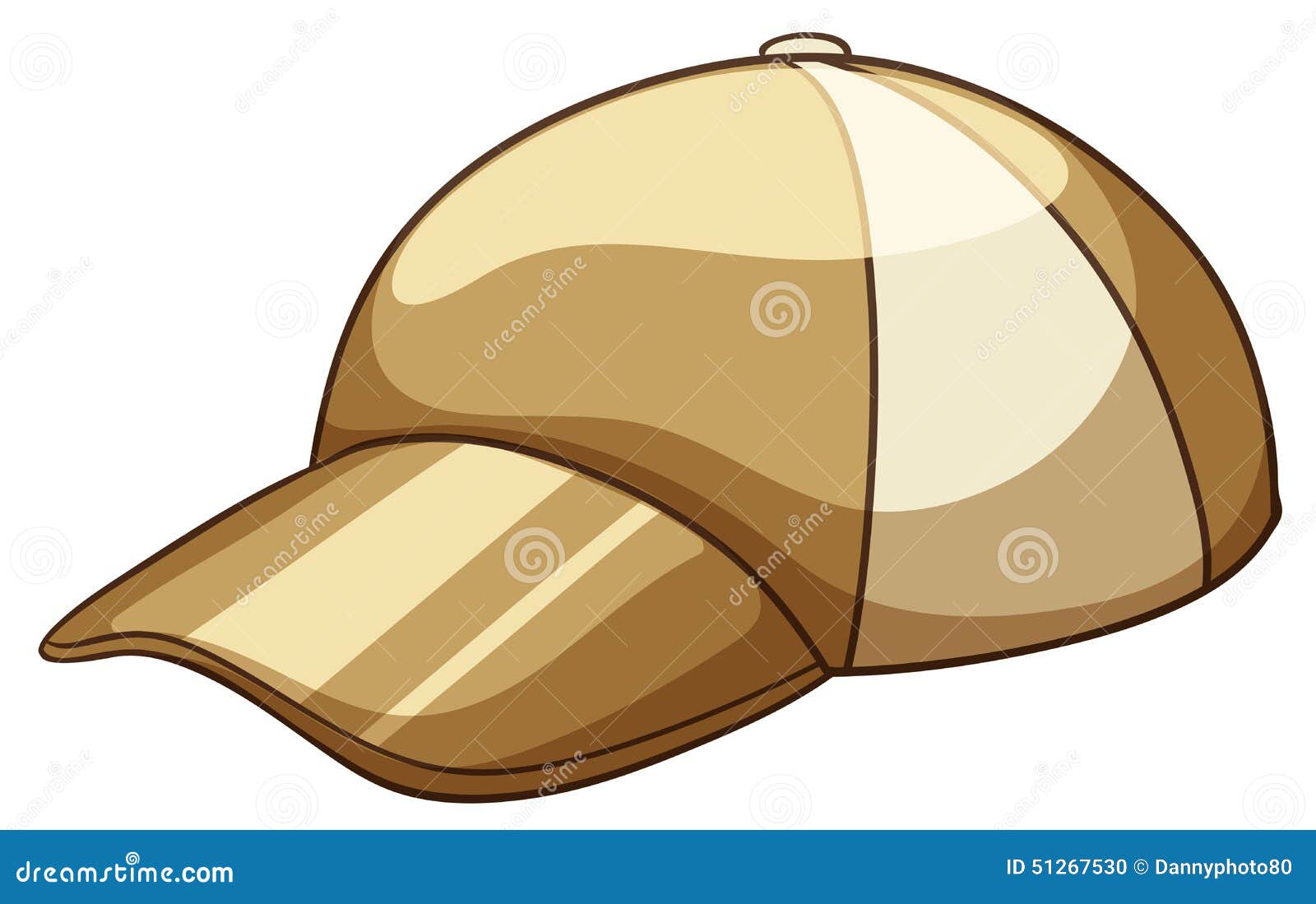 Hat stock vector. Illustration of brown, shading, white 51267530