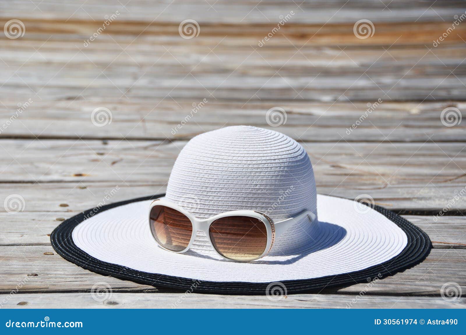 Hat and sunglasses stock photo. Image of resort, recreation - 30561974