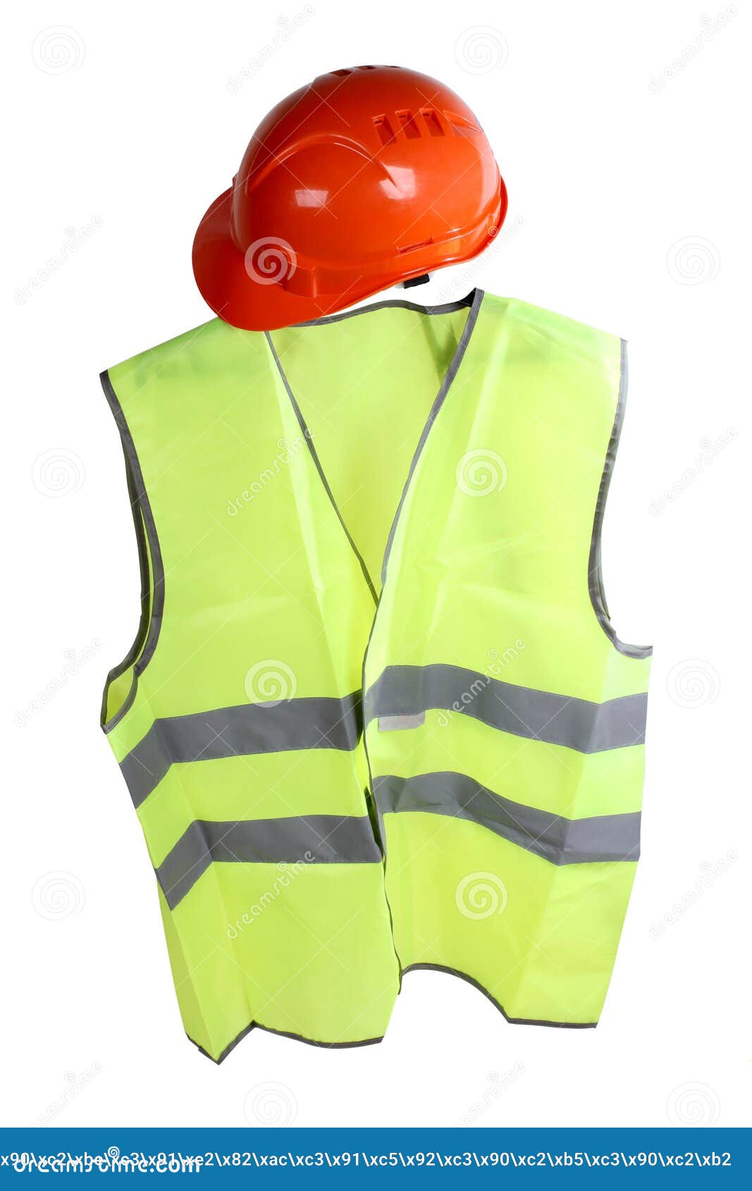 Hat and vest stock photo. Image of protection, hard, bright 39615294
