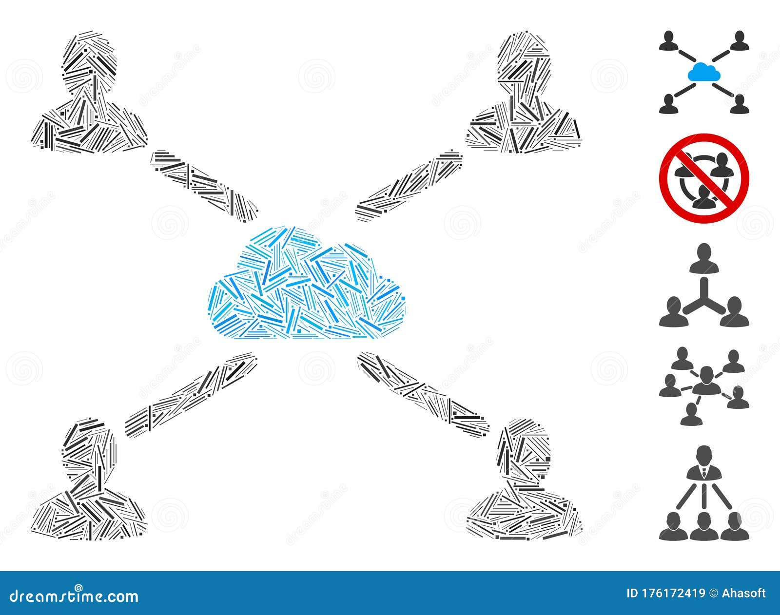 hatch mosaic cloud people links icon