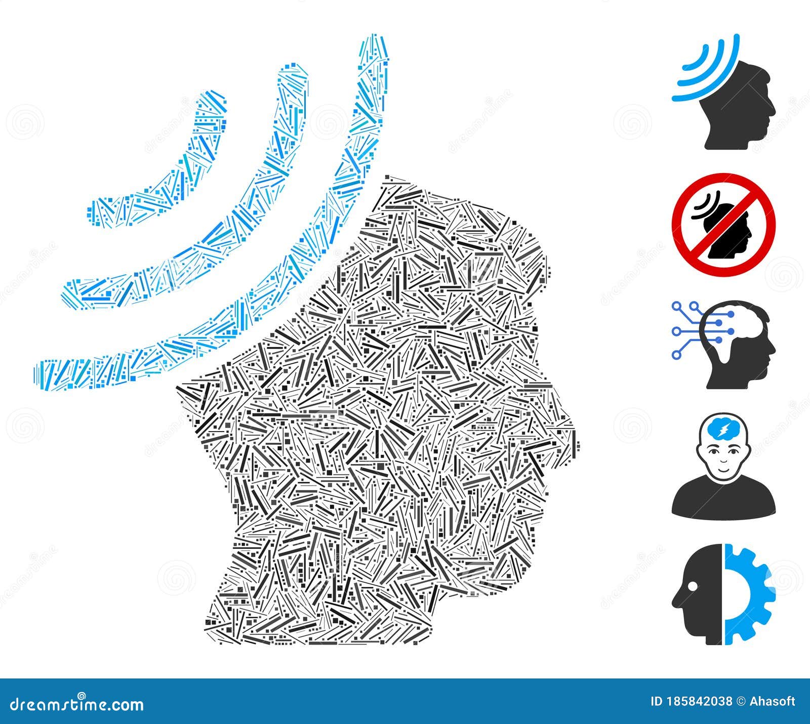 hatch mosaic radio reception mind icon
