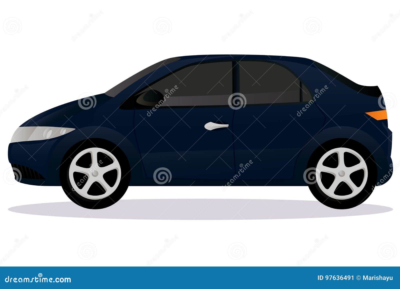 Hatchback car body type stock vector. Illustration of transportation