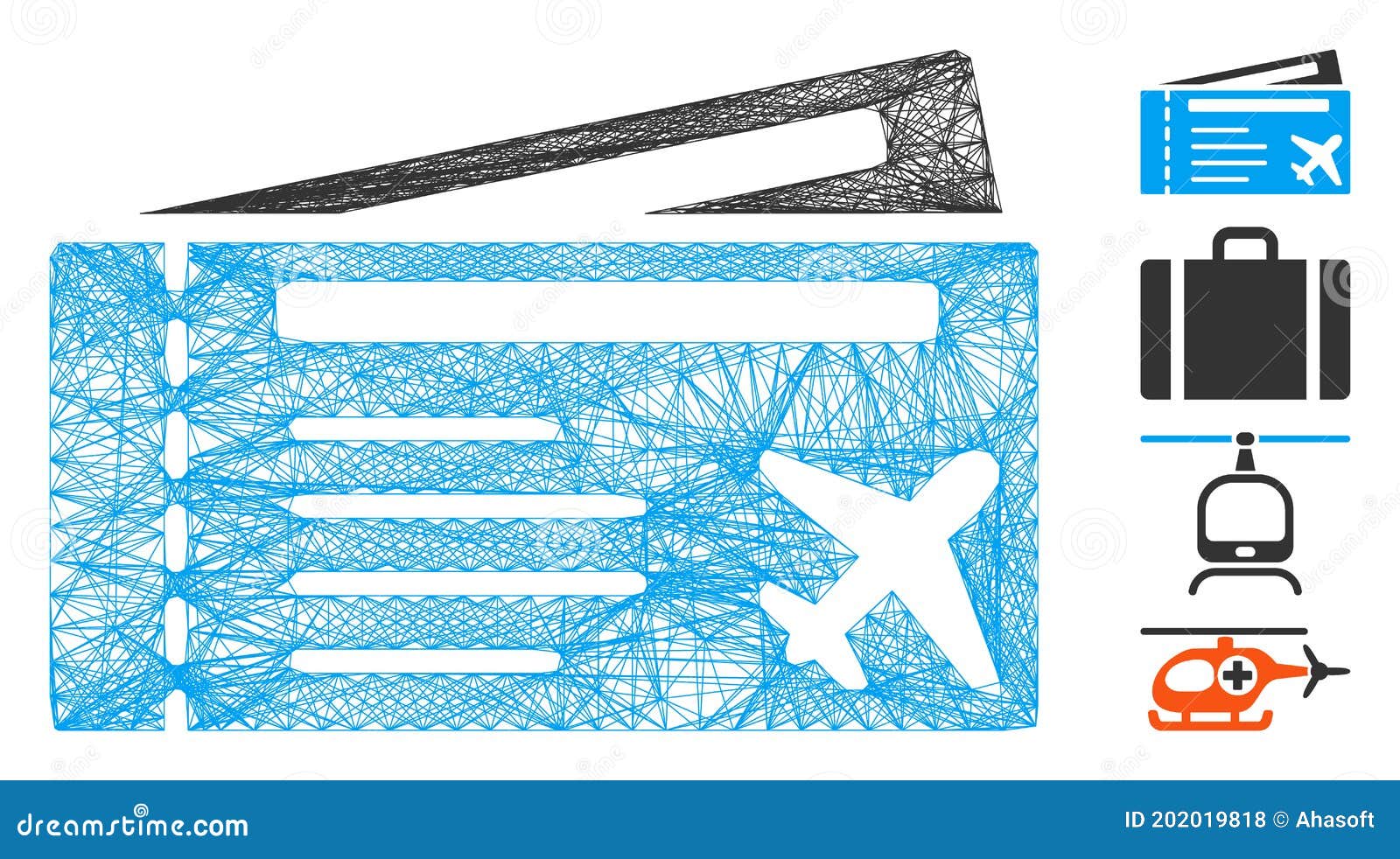 hatched airtickets  mesh