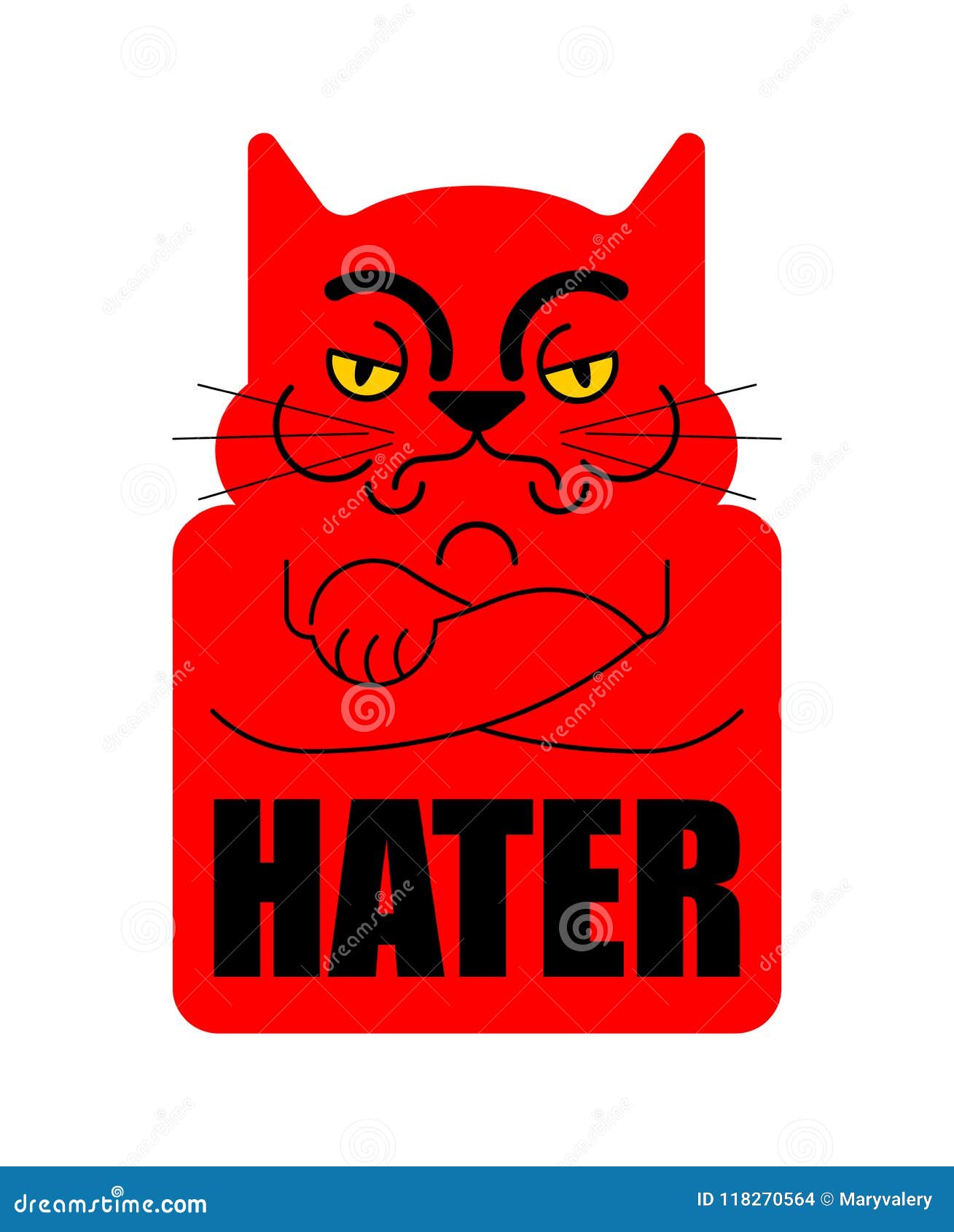 Cat angry emoji pet evil emotions avatar kitty Vector Image