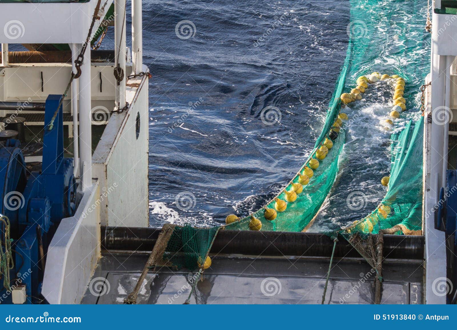 Hauling Otter Trawl Fishing Nets Stock Photo - Image of atlantic