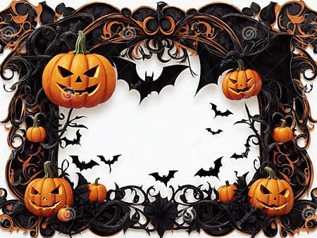 Haunted Frame Borders for Halloween Goth-Influenced Halloween Graphics ...