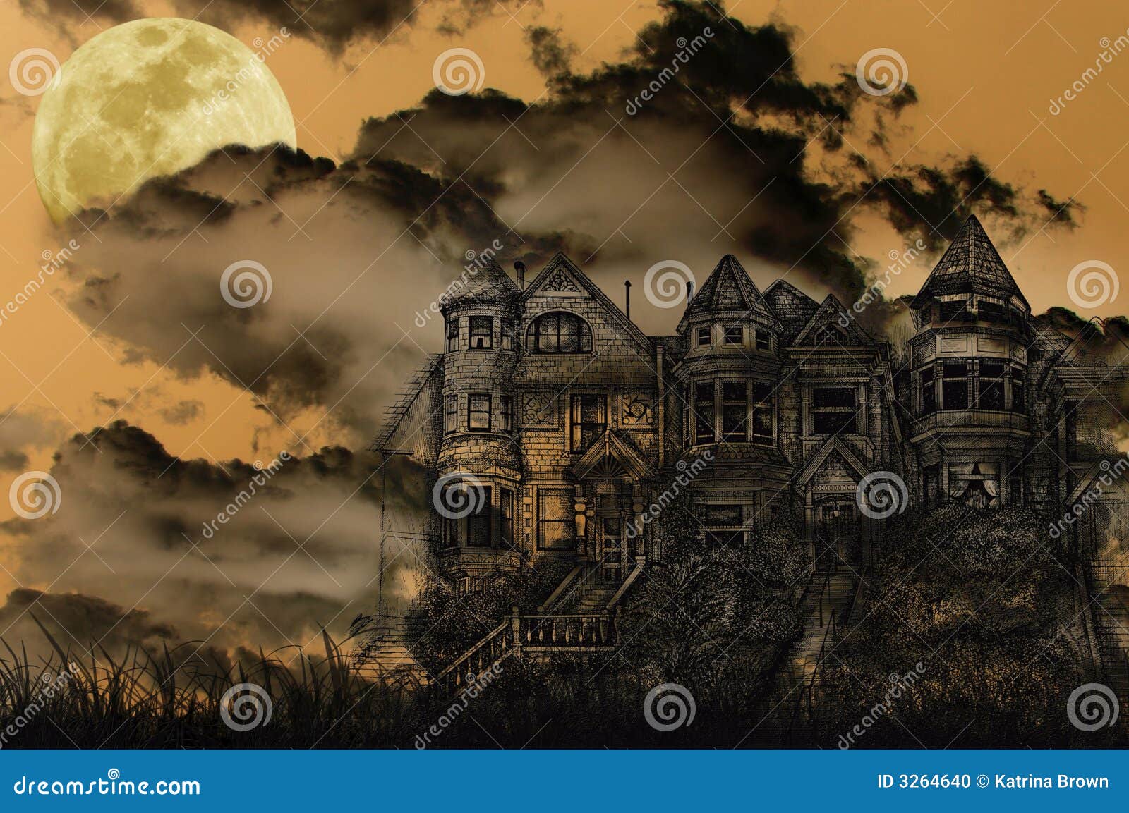 haunted halloween mansion