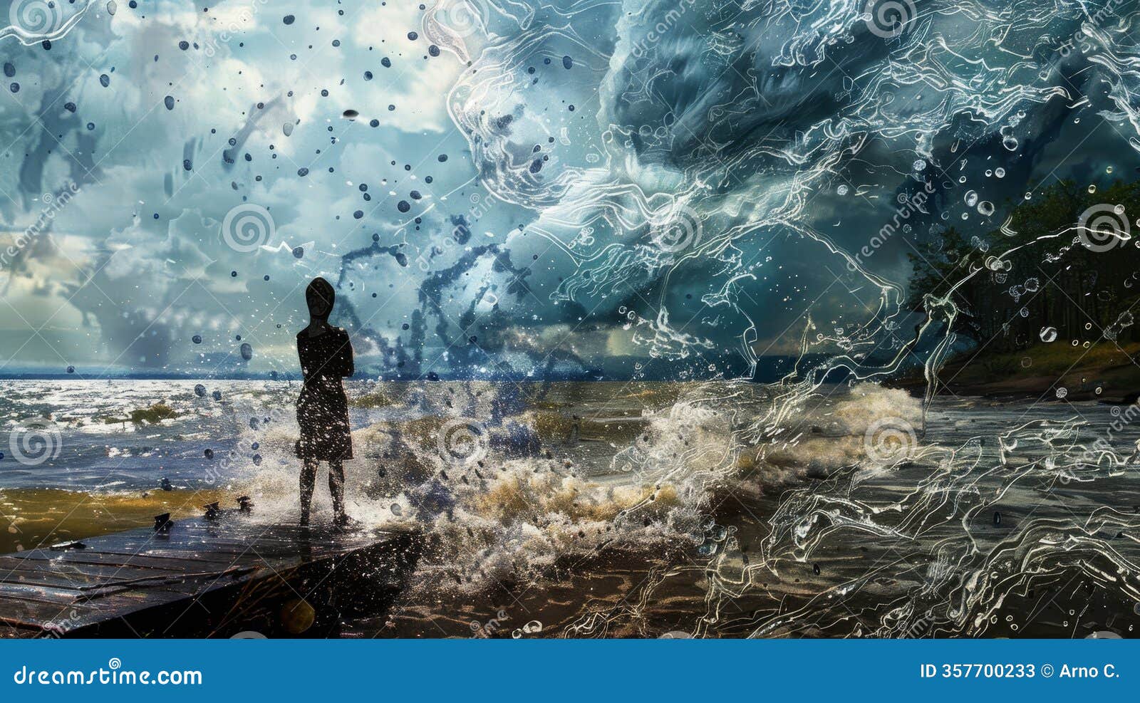 haunting depiction of aquaphobia: fear of water explored