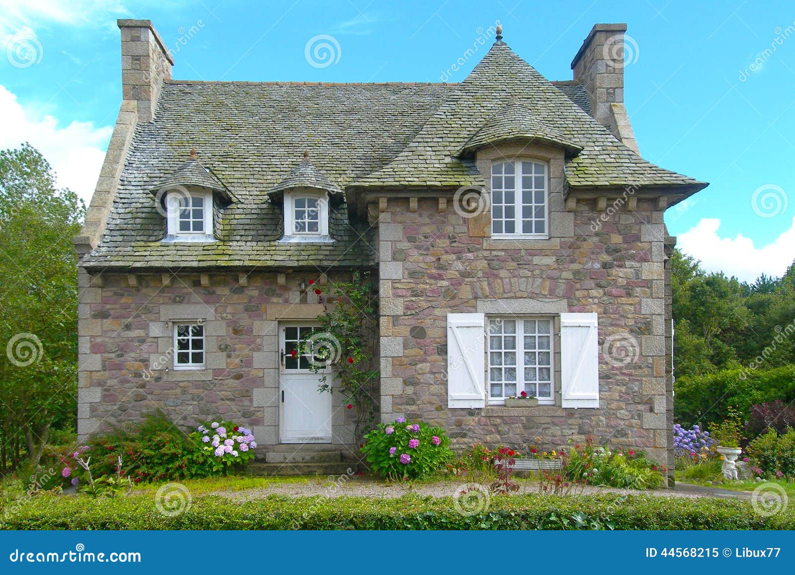 Haus Normandie Frankreich stockbild. Bild von frankreich ...
