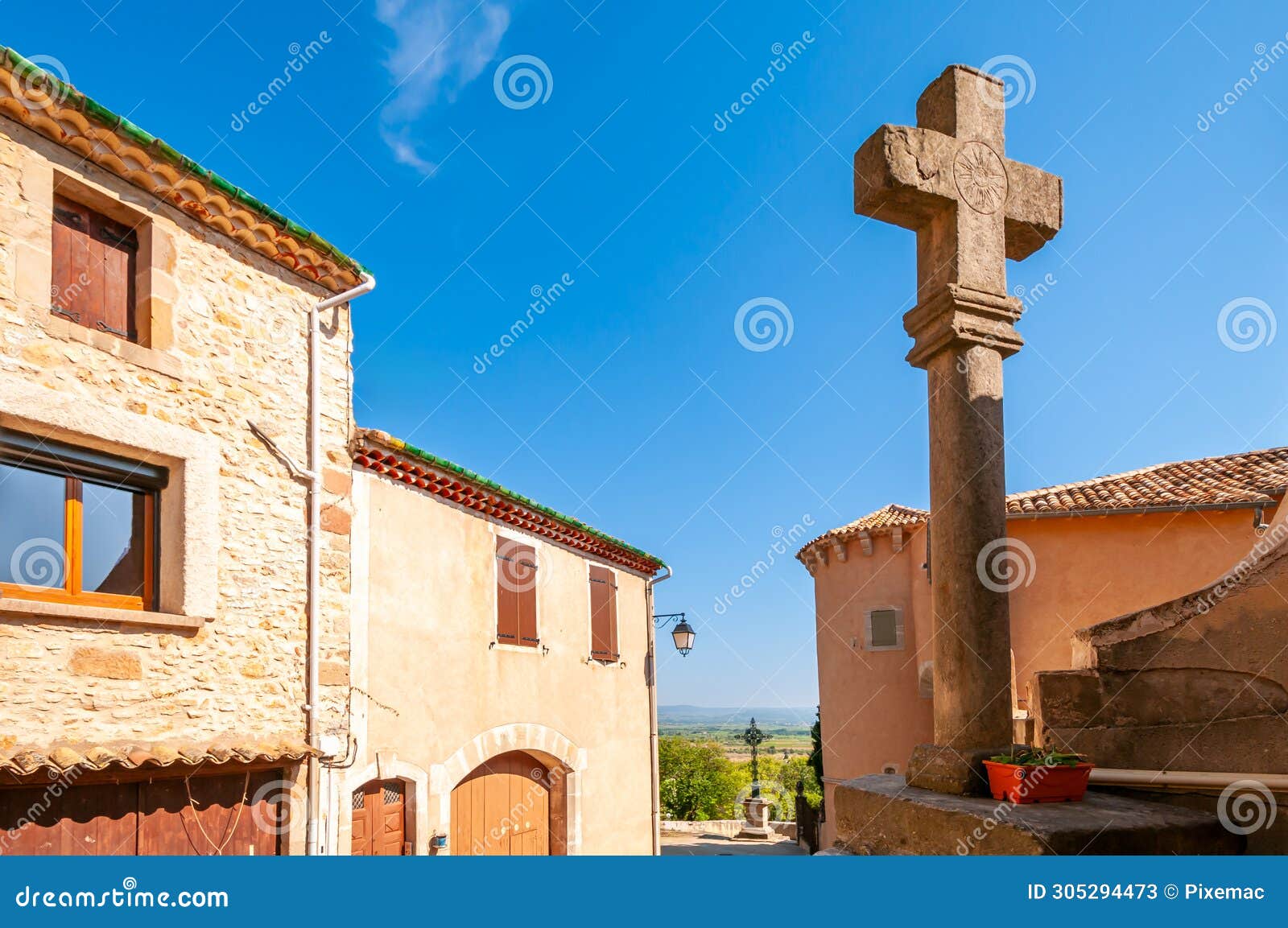 Calvaries in the Village of Arboras, in Haut Languedoc, in Occitanie ...