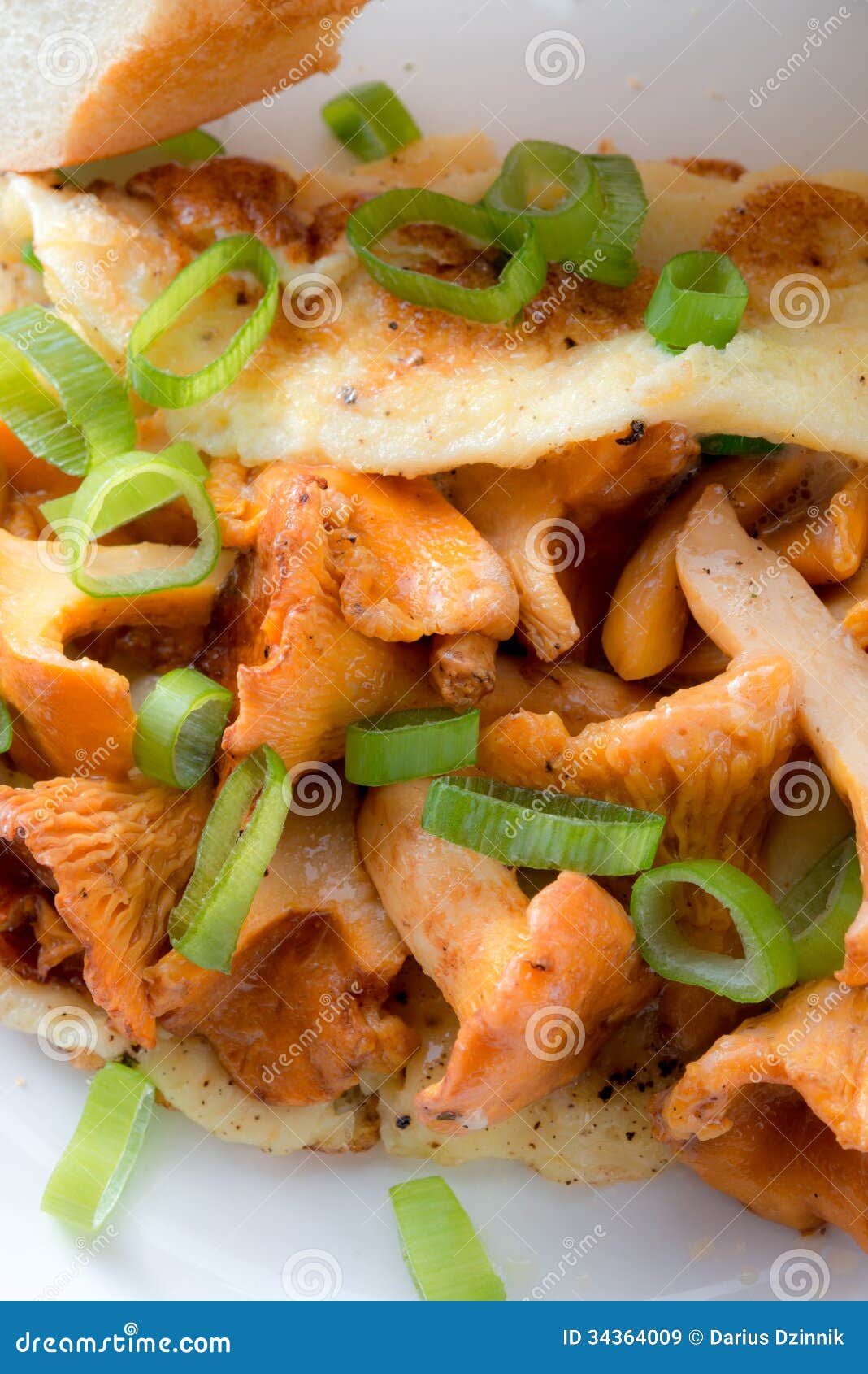 Have Breakfast Omelette with Chanterelles Stock Image Image of dinner