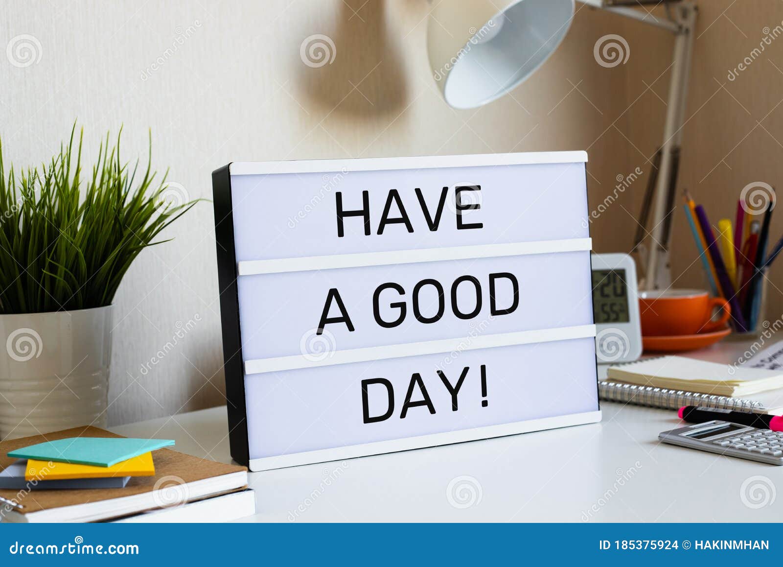 Have a Good Day with Job Concepts.motivation of Work Stock Photo ...