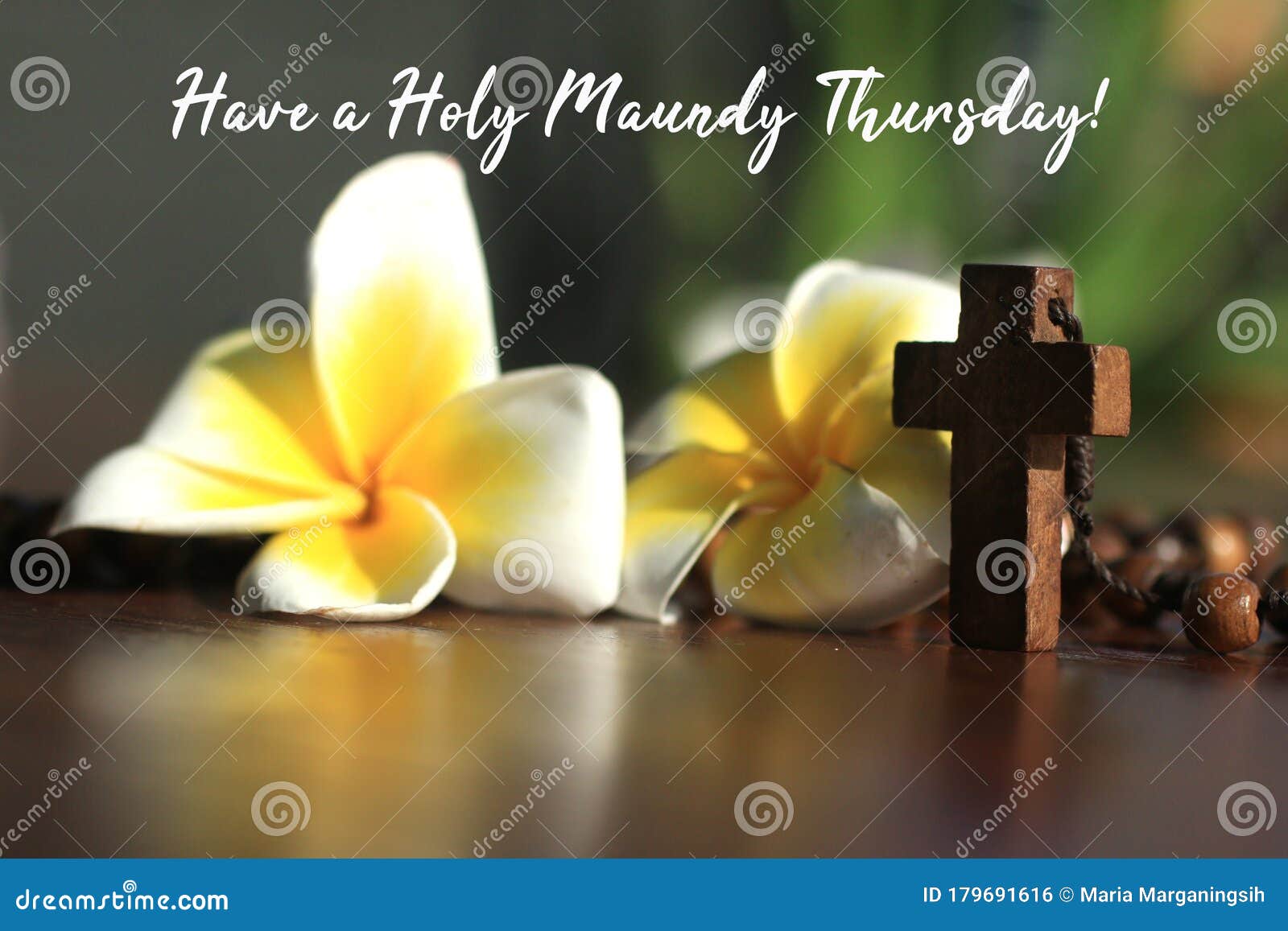 Have a Holy Maundy Thursday. Holy Week Concept. with Jesus Christ ...