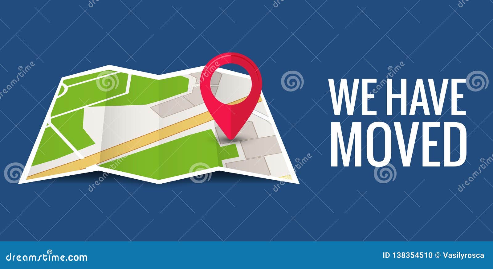 we have moved new office icon location. address move change location announcement business home map