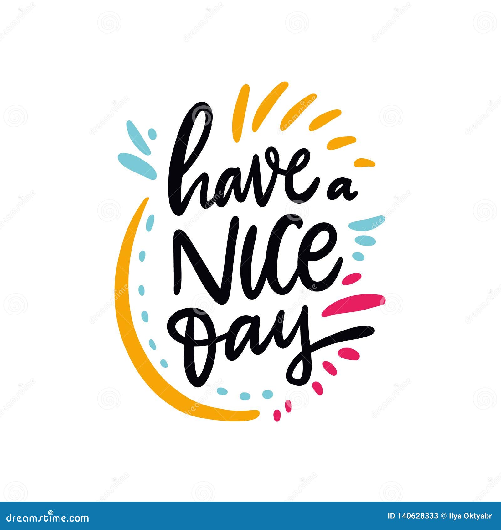 Today is a good day hand written lettering Vector Image